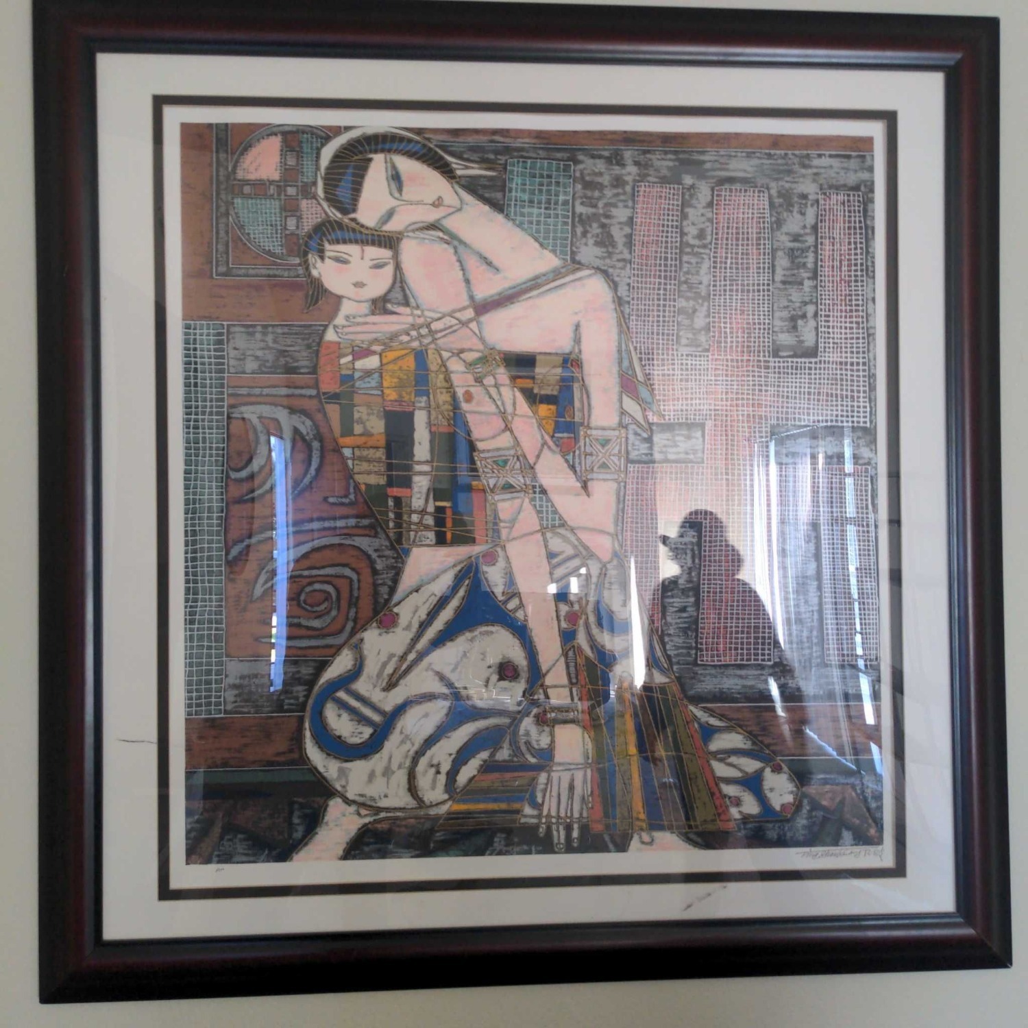 Ting Shao Kuang ‚Mother & Child‚ Framed Art Print - image-1