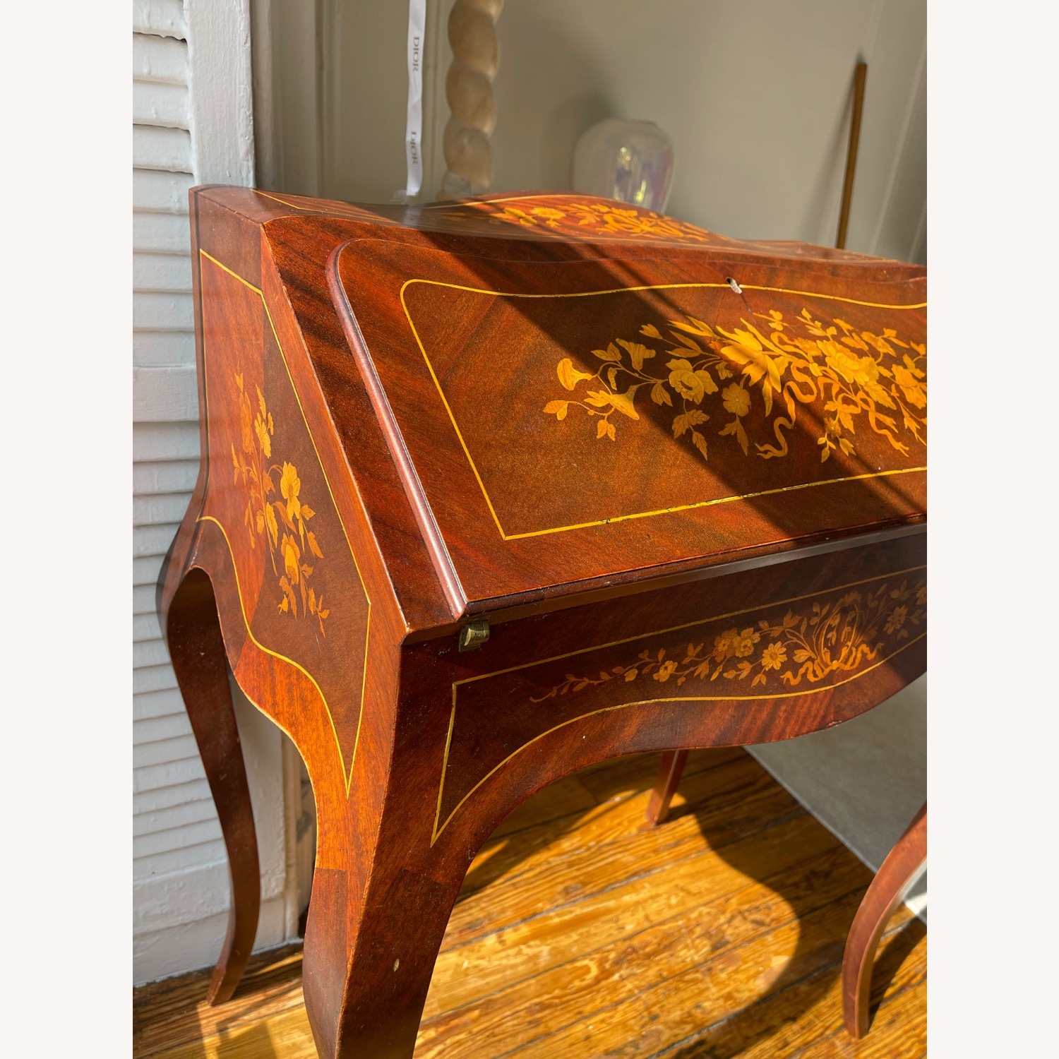 Vintage/Antique Desk in Floral Design  - image-10