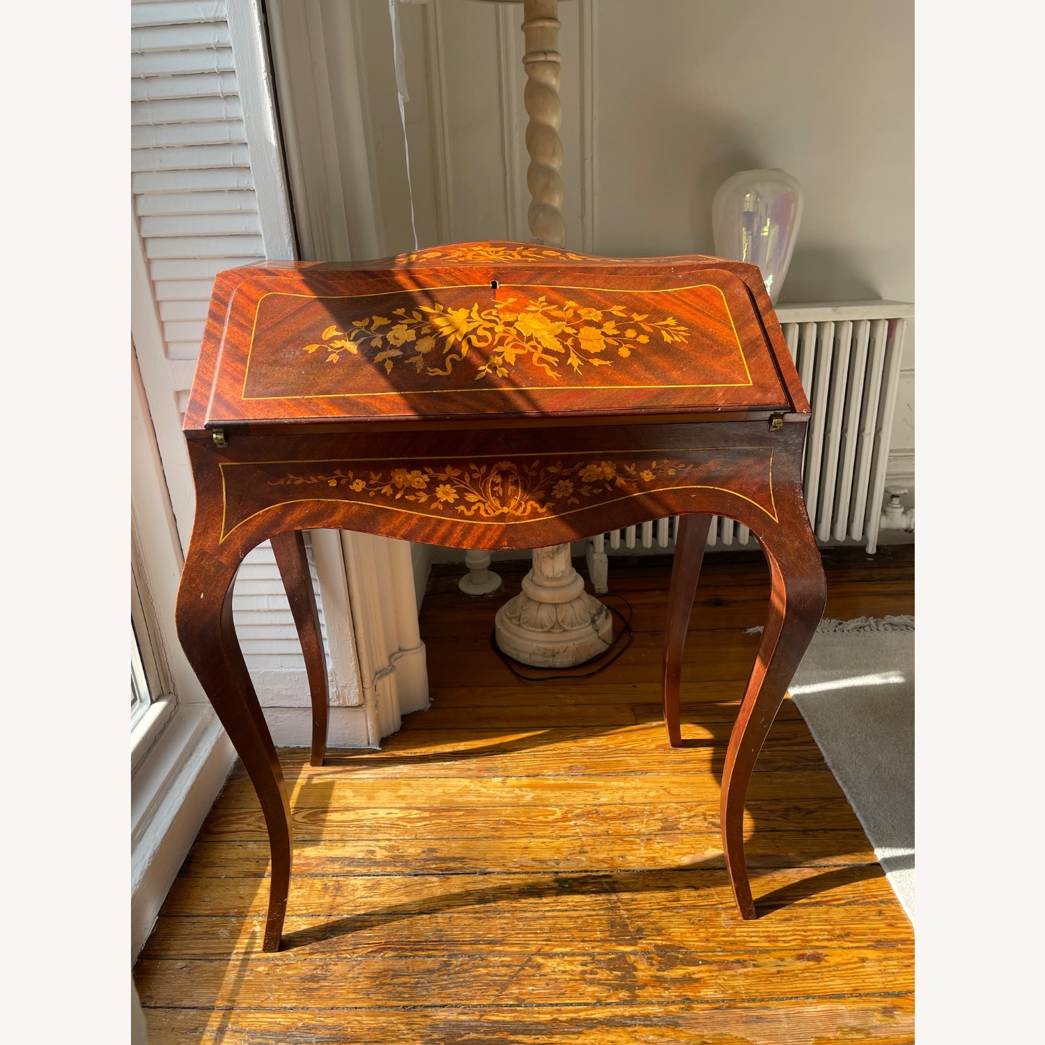 Vintage/Antique Desk in Floral Design  - image-1
