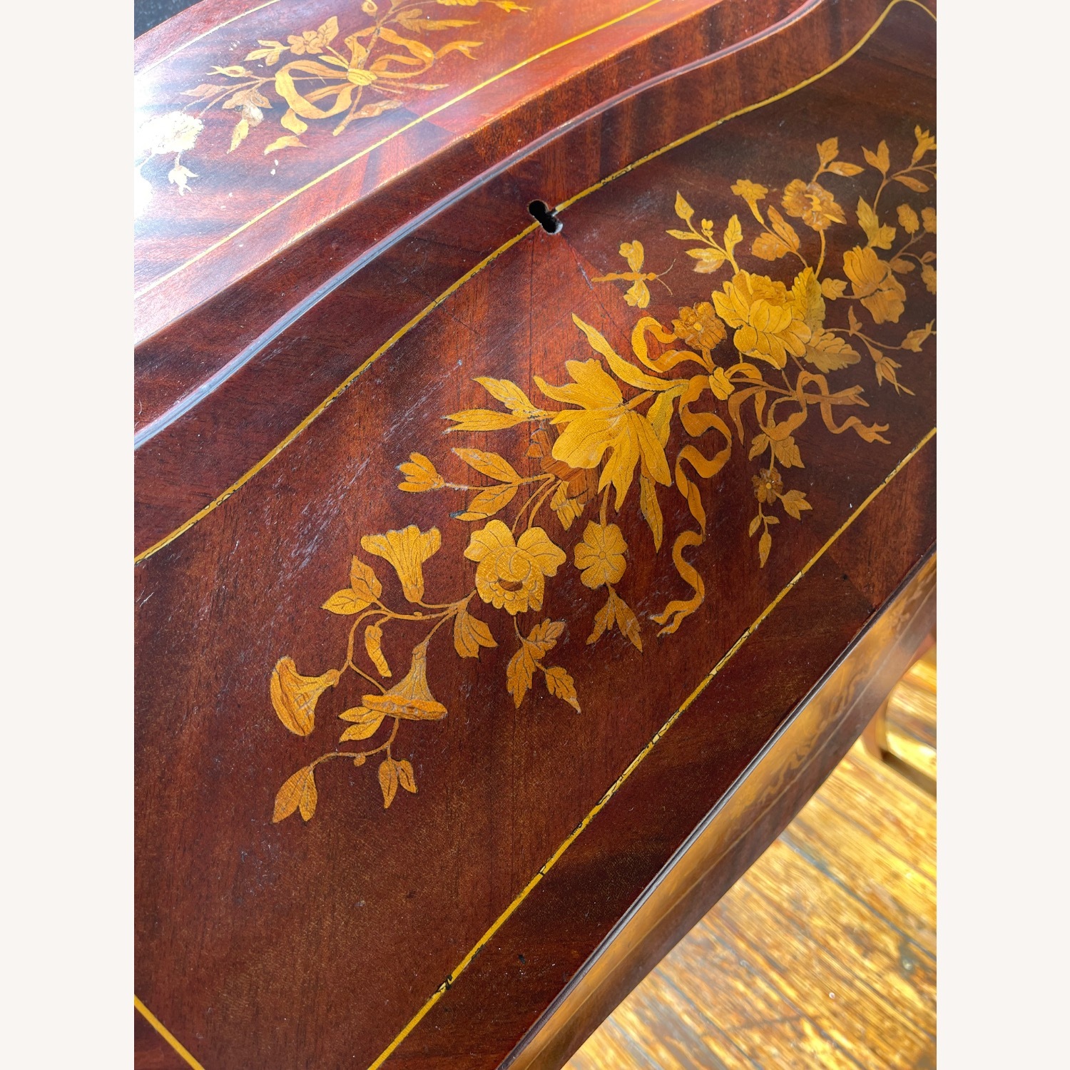 Vintage/Antique Desk in Floral Design  - image-2