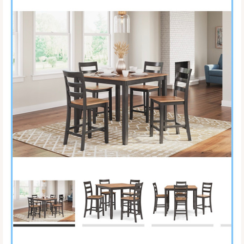 Used  Gesthaven Dining Table and 4 Bar Stools  for sale on AptDeco
