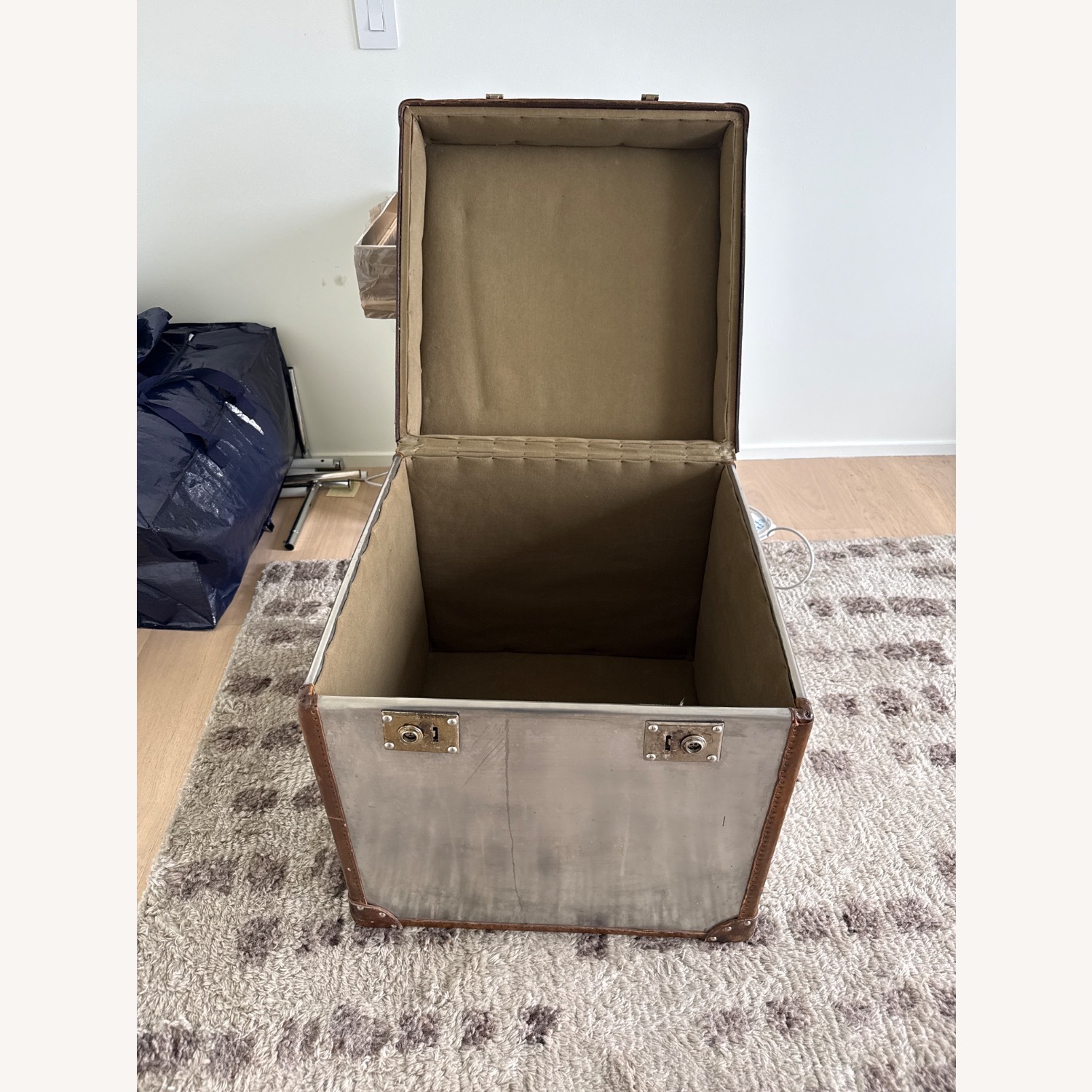 Vintage/Antique Silver Metal Chest - image-4