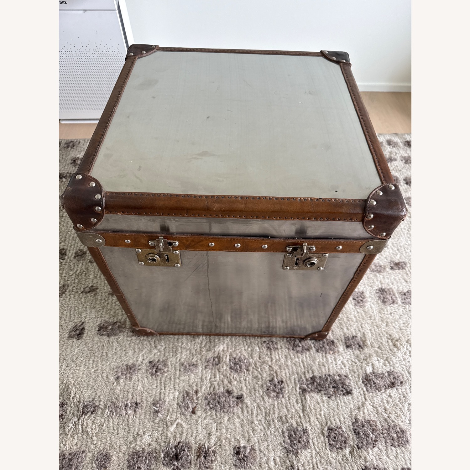 Vintage/Antique Silver Metal Chest - image-6
