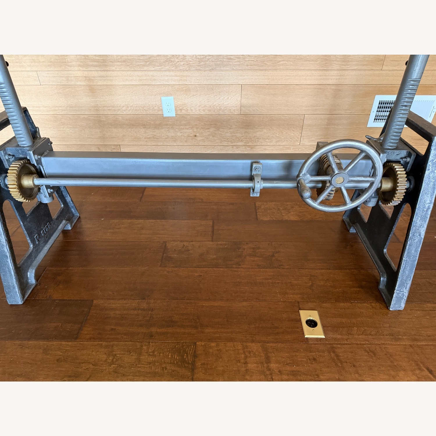 Arhaus Industrial Crank Desk with Glass Top - image-4