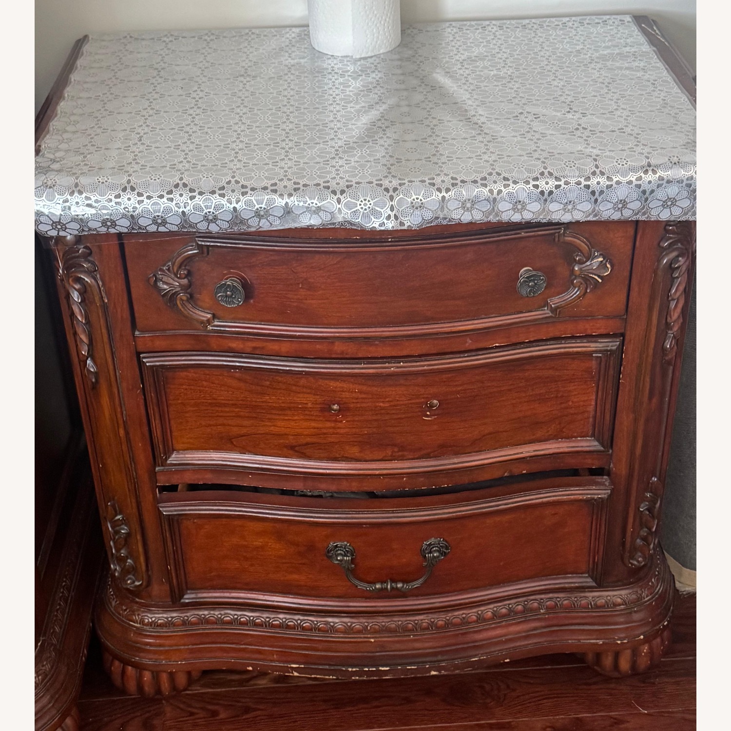 Solid Furn Dark Brown Wood Dresser - image-3