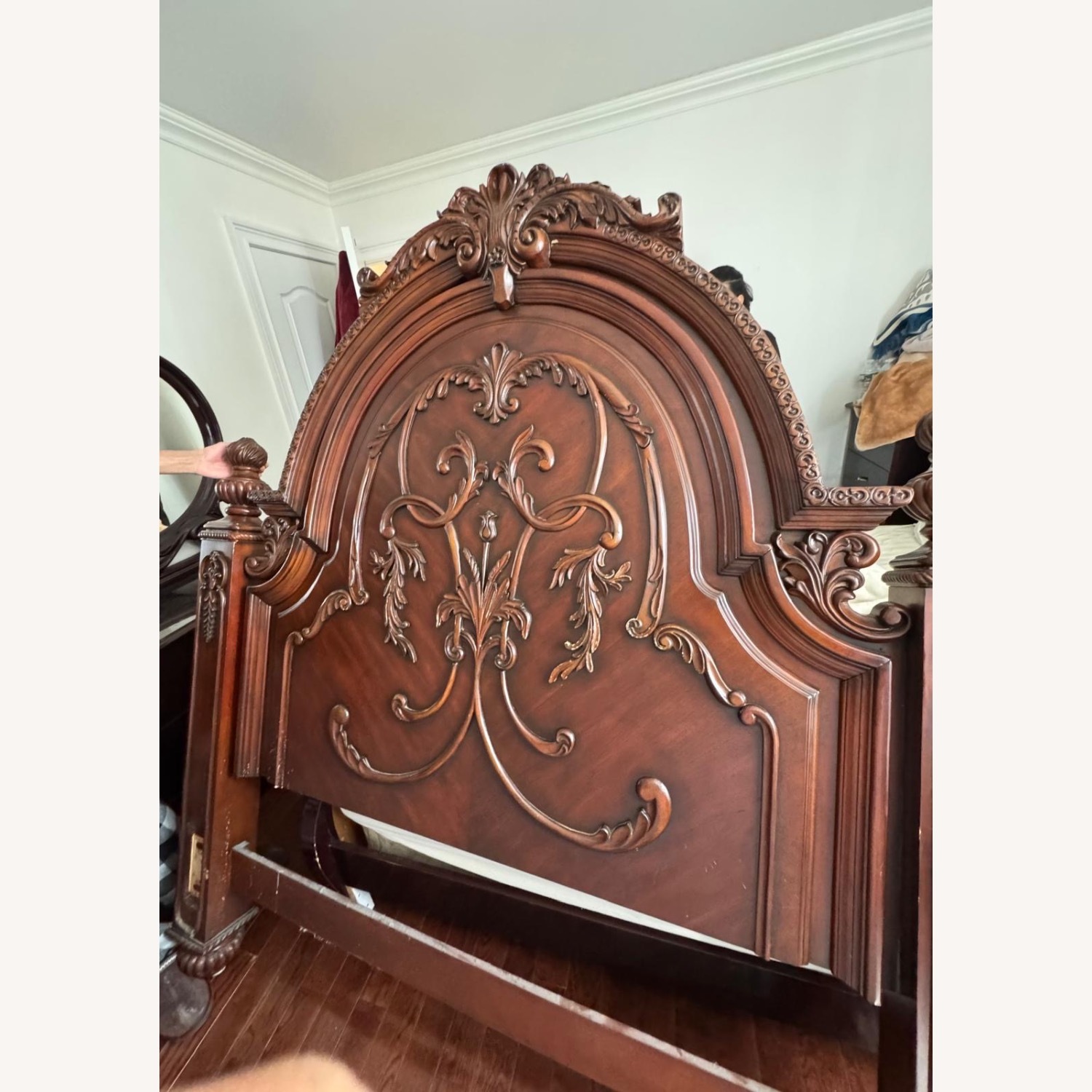 Solid Furn Dark Brown Wood Dresser - image-1