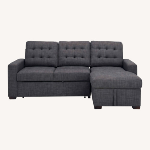 Used Dark Gray 2 Piece Sectional for sale on AptDeco