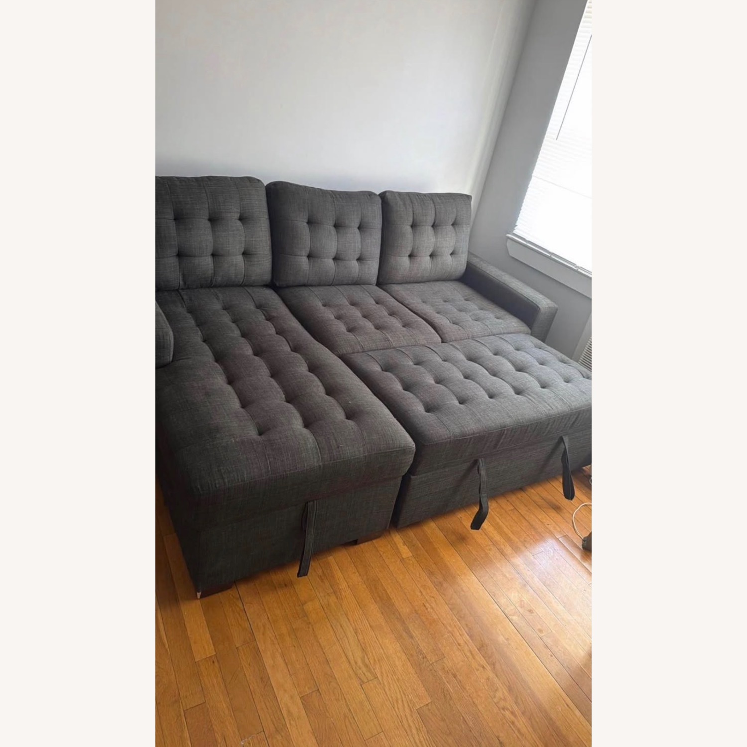 Dark Gray 2 Piece Sectional - image-2