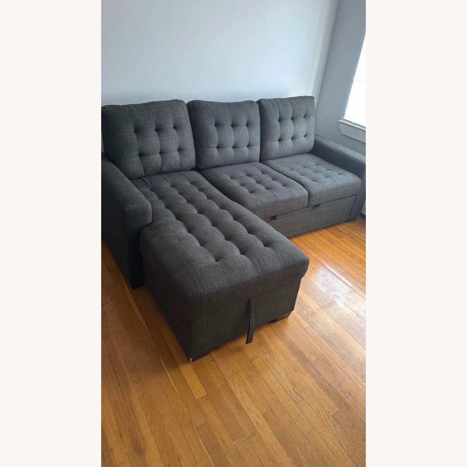 Dark Gray 2 Piece Sectional - image-1