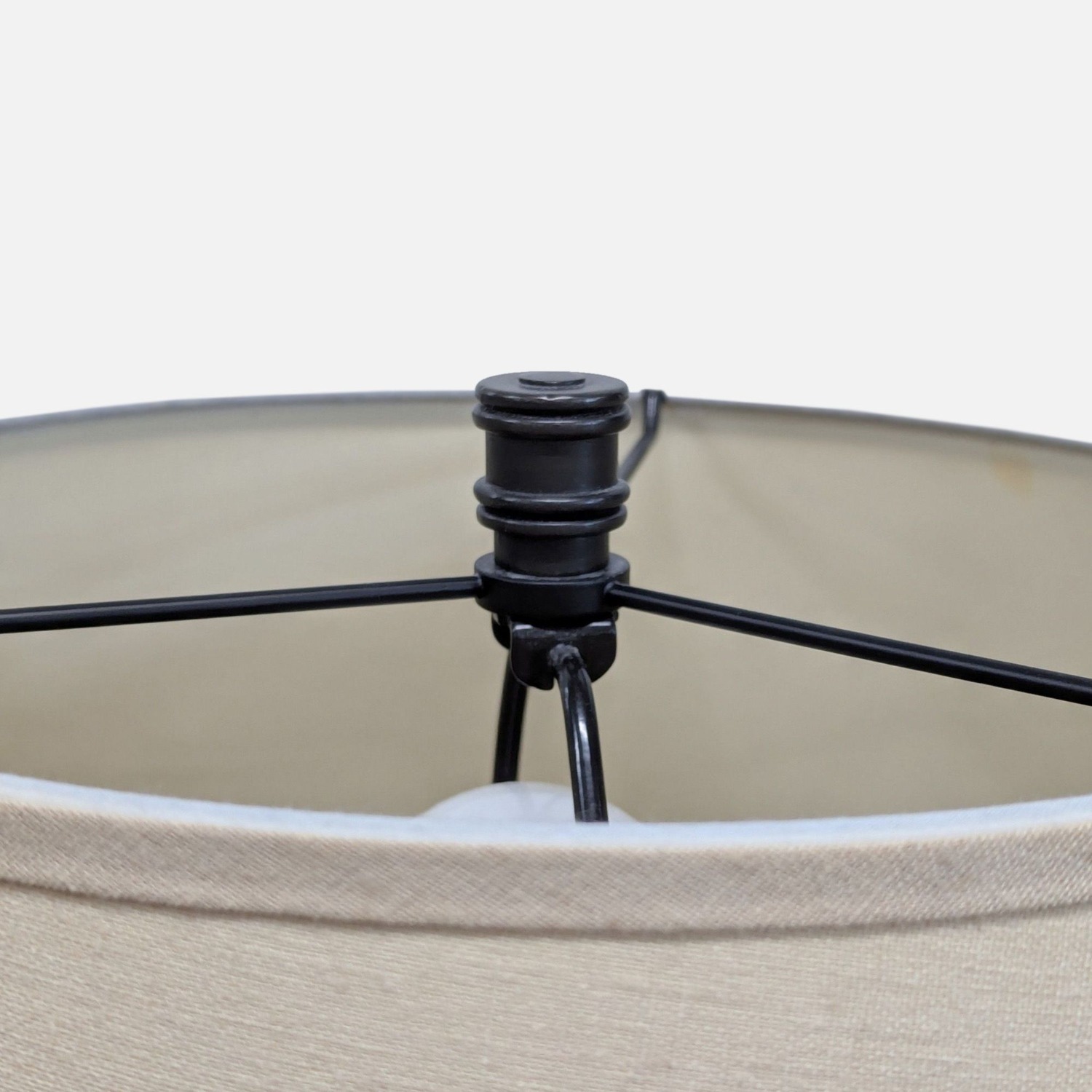 Classic Adjustable Table Lamp with Beige Fabric - image-5