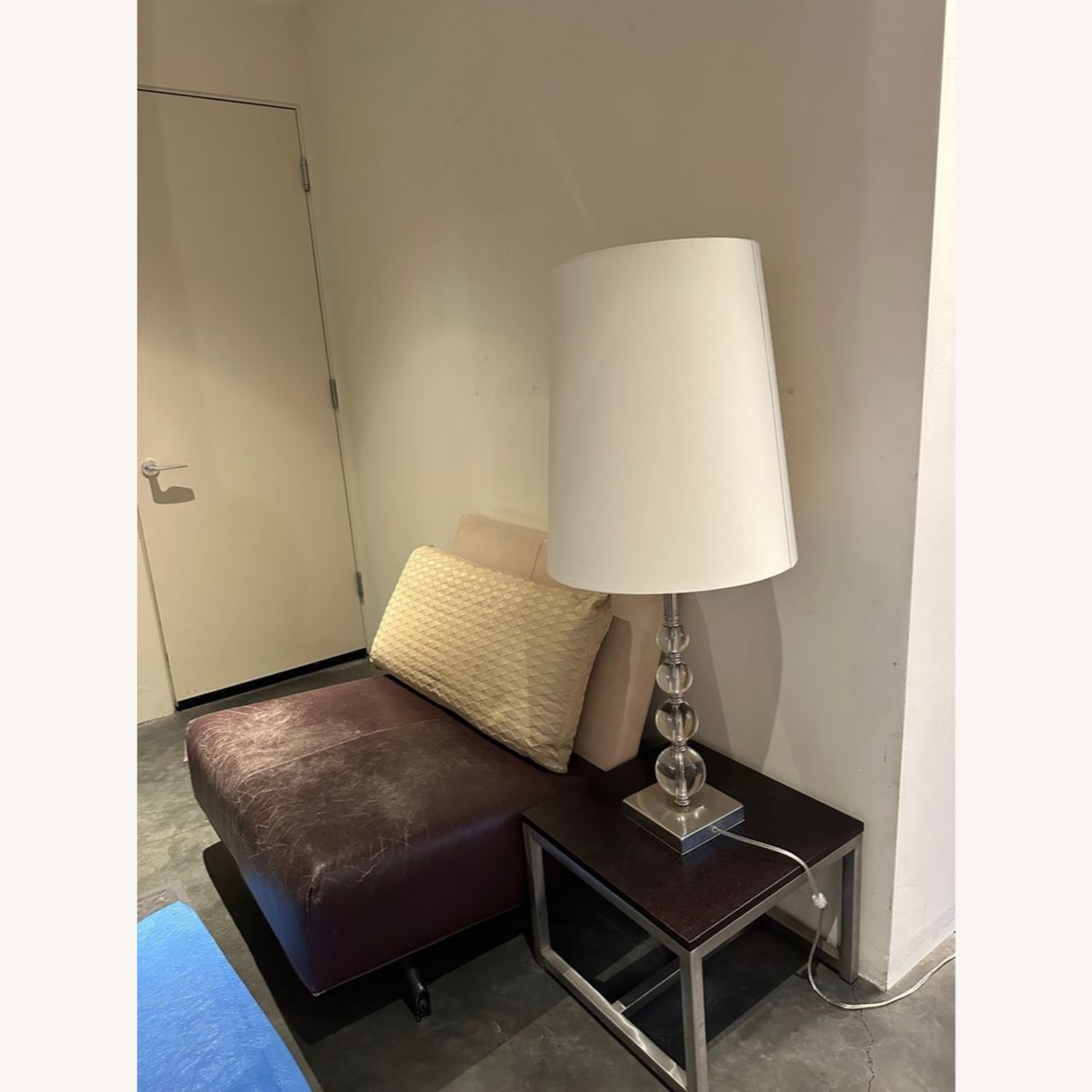 Ikea Modern Table Lamp with Clear Glass Ball Base - image-1