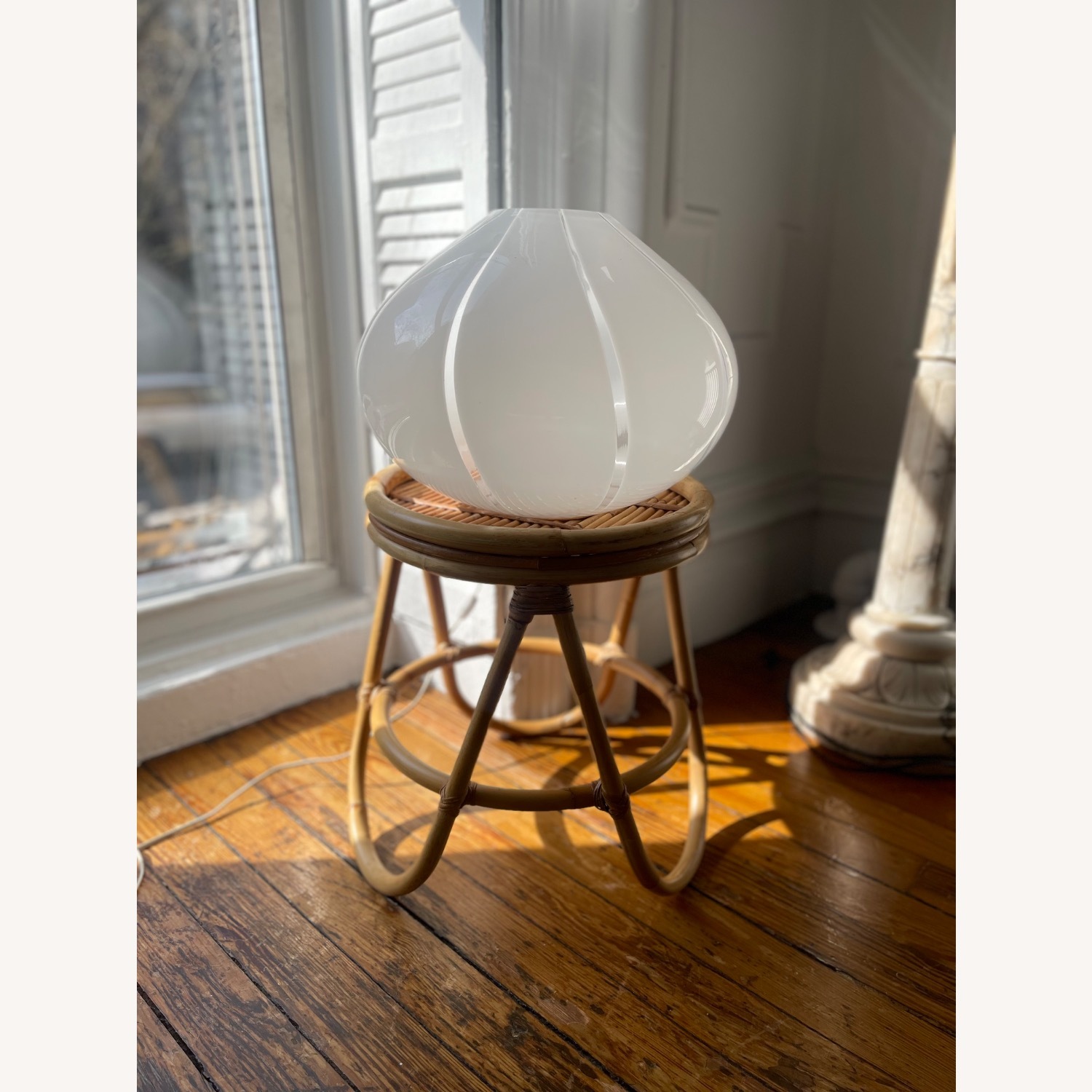 Venini Murano Glass White Glass Table Lamp - image-5