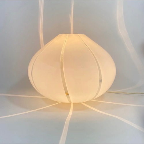 Used Venini Murano Glass White Glass Table Lamp for sale on AptDeco
