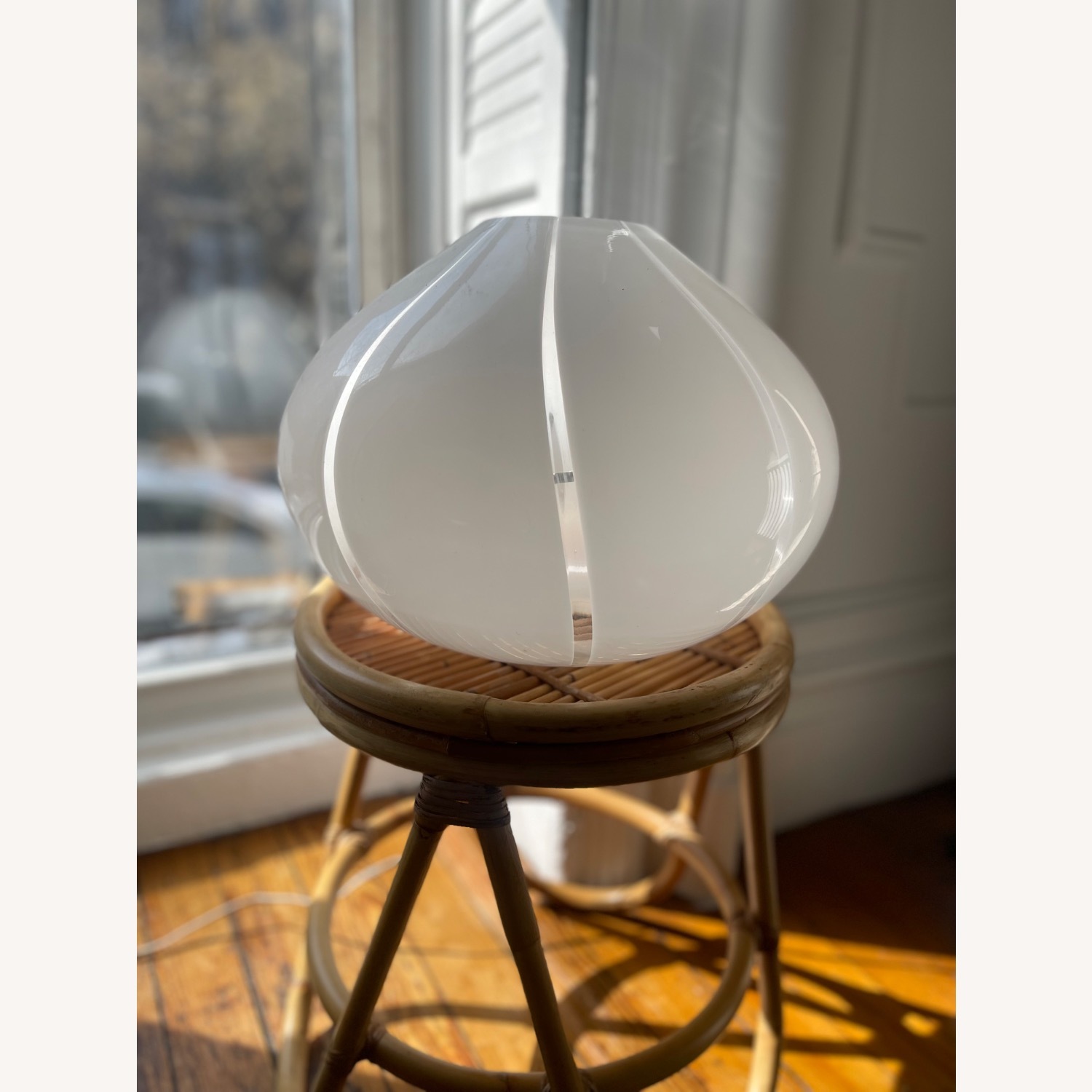 Venini Murano Glass White Glass Table Lamp - image-6