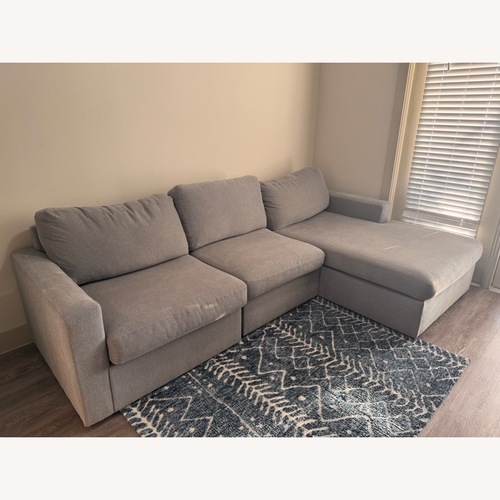 Used Ashley Furniture 3 Piece Modular W Chaise for sale on AptDeco