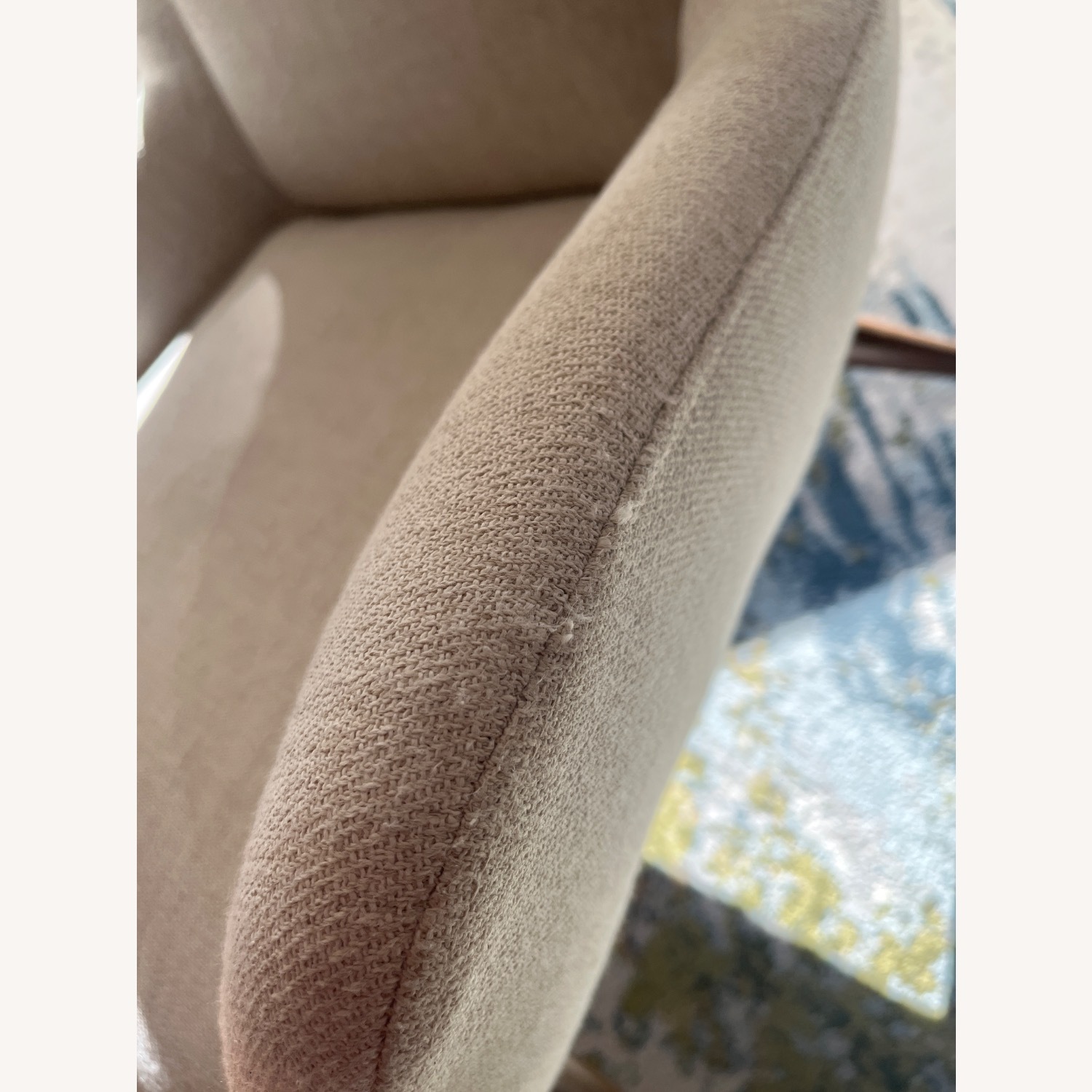 West Elm Natural Fabric Accent Chair - image-3