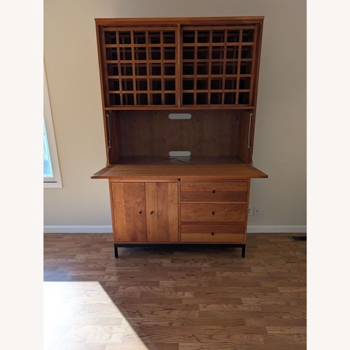 Used Room & Board Custom Bar Cabinet with Wine Rack for sale on AptDeco