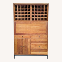 Room & Board Custom Bar Cabinet with Wine Rack