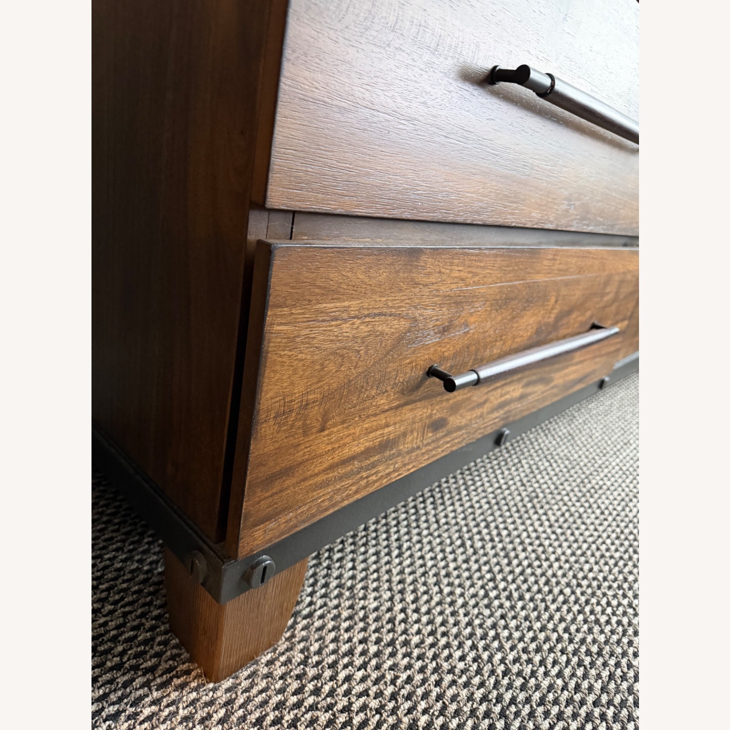 Raymour & Flanigan Santa Cruz Dark Brown Wood Dresser - image-2