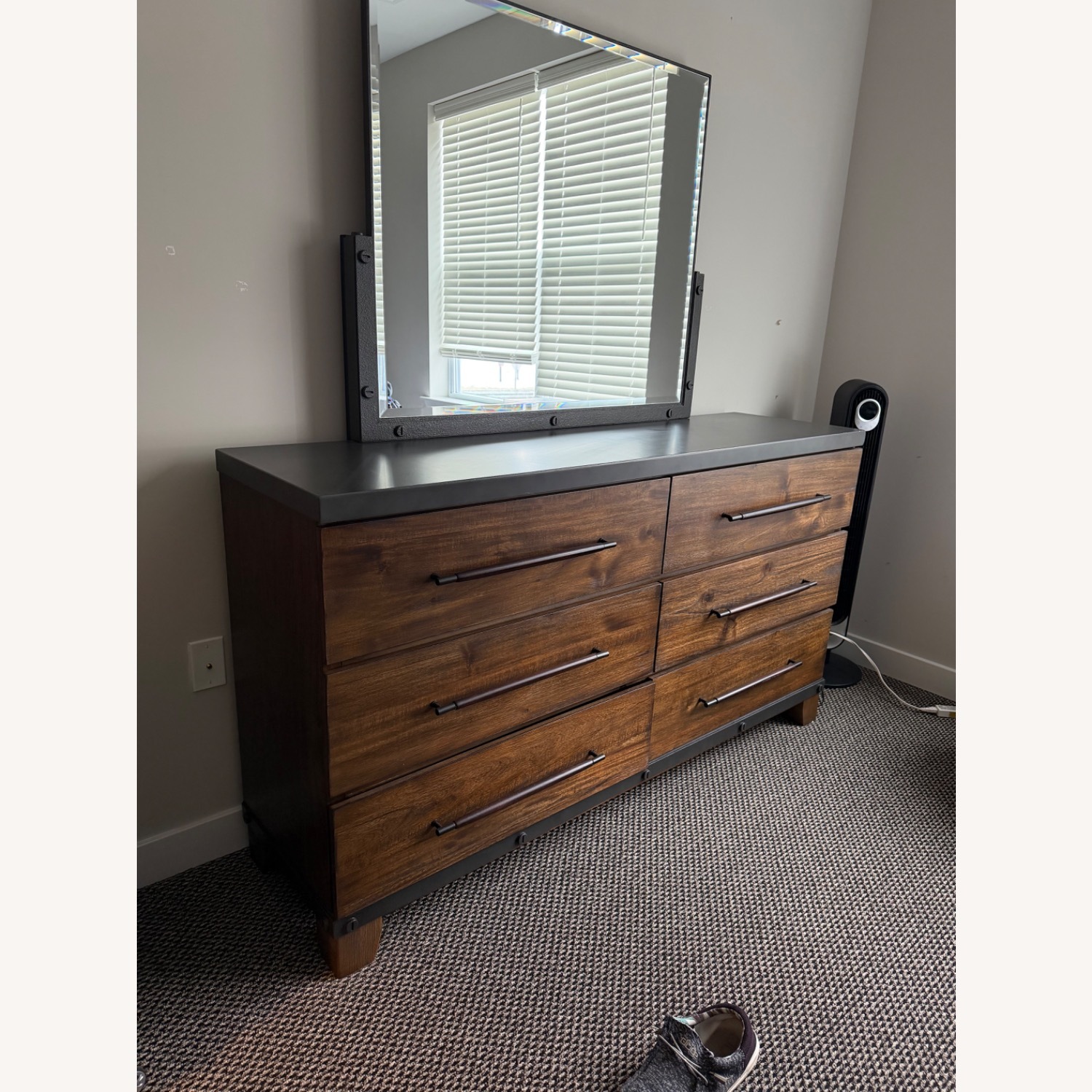 Raymour & Flanigan Santa Cruz Dark Brown Wood Dresser - image-4