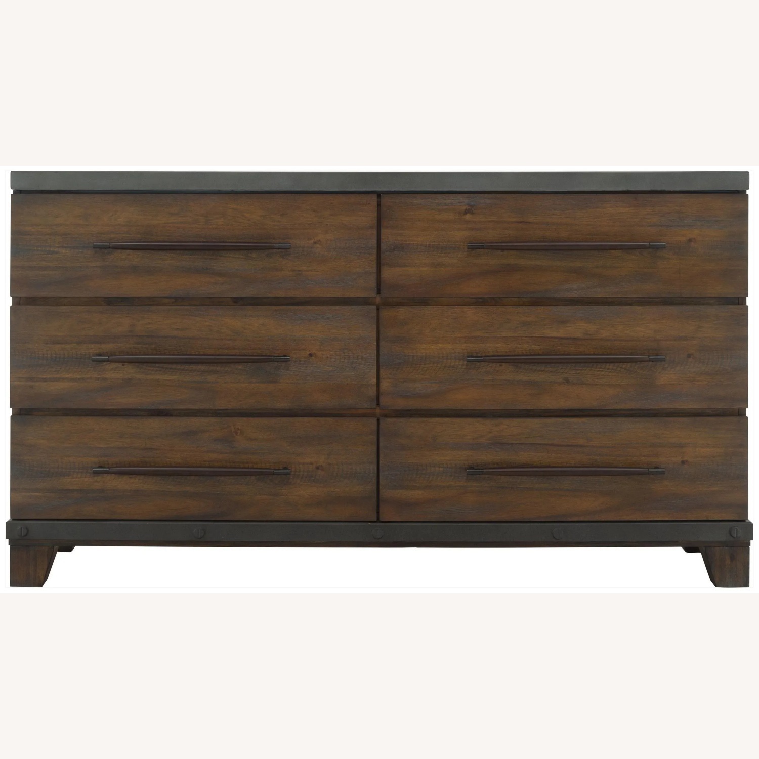 Raymour & Flanigan Santa Cruz Dark Brown Wood Dresser - image-5
