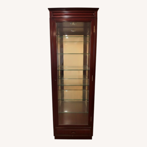 Used Artisan Home Furniture Dark Brown Wood Armoire for sale on AptDeco