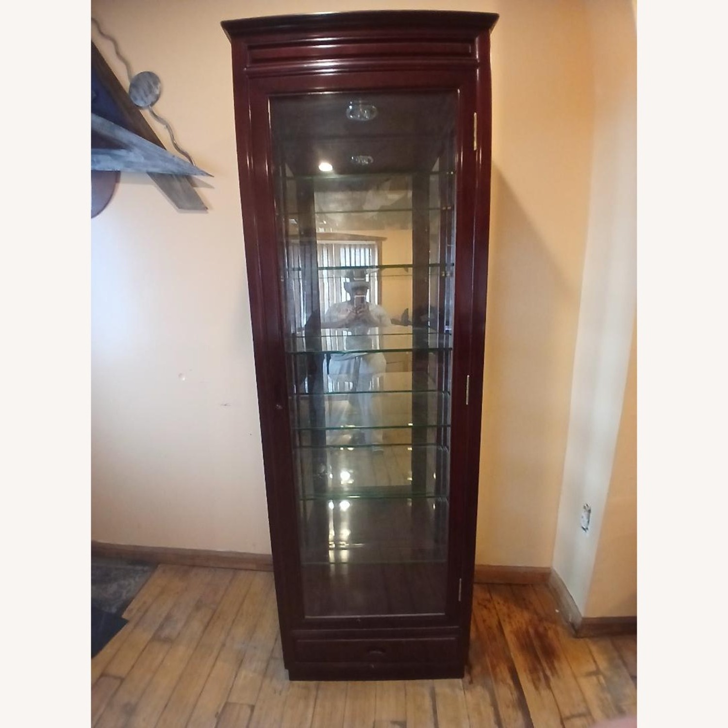 Artisan Home Furniture Dark Brown Wood Armoire - image-1