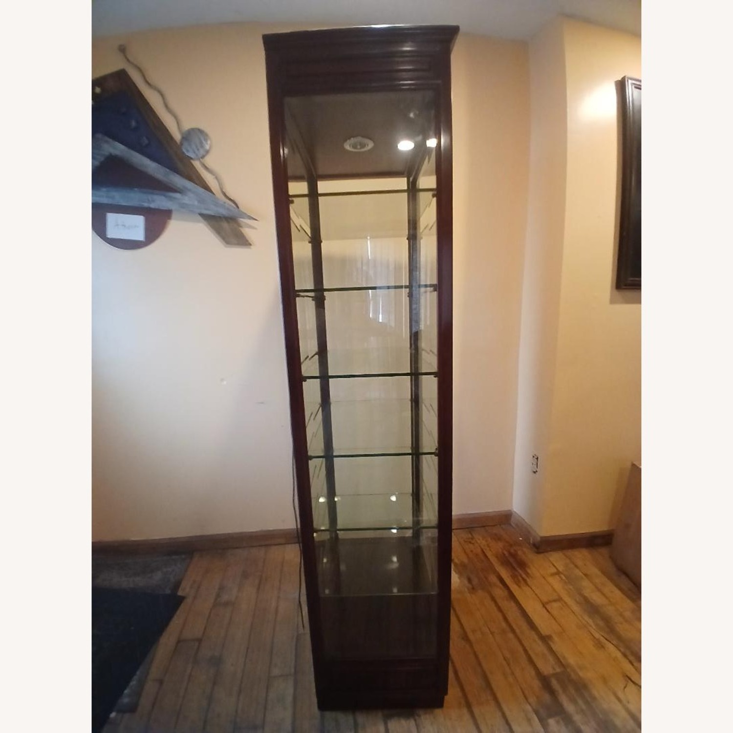 Artisan Home Furniture Dark Brown Wood Armoire - image-2