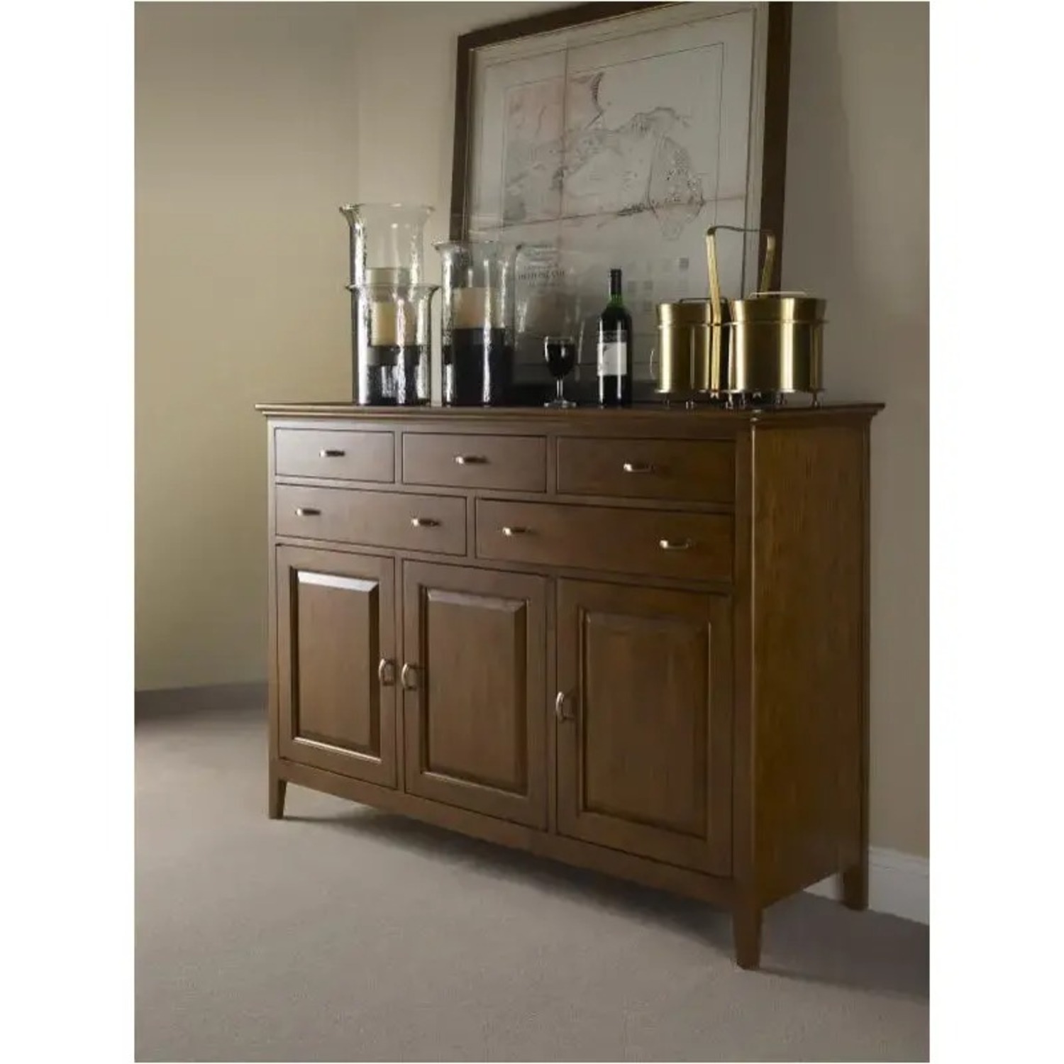 Kincaid Furniture Dark Brown Wood Sideboard - image-2