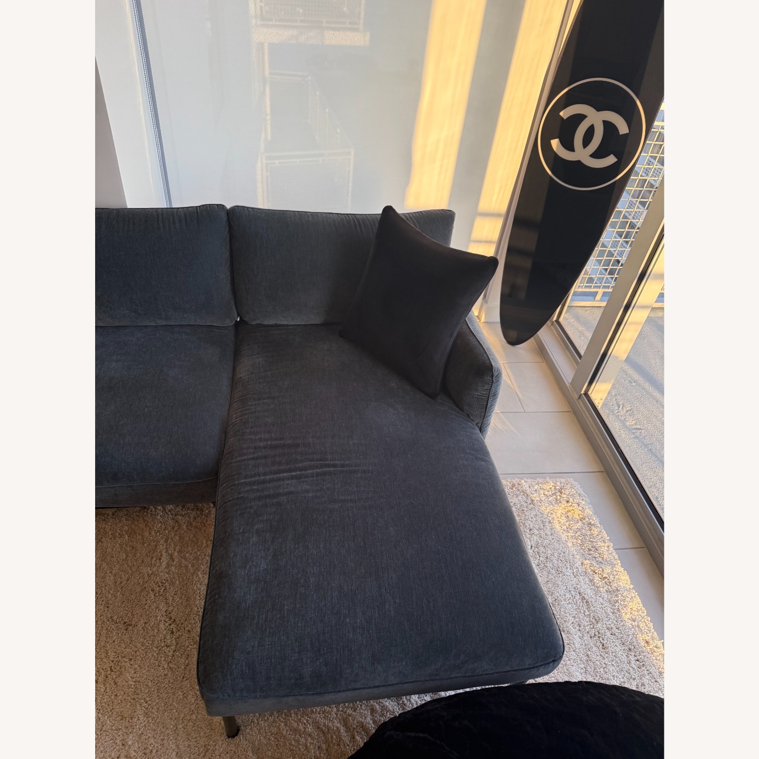 West Elm Penn Set Fabric 3+ Seater Sofa - image-3