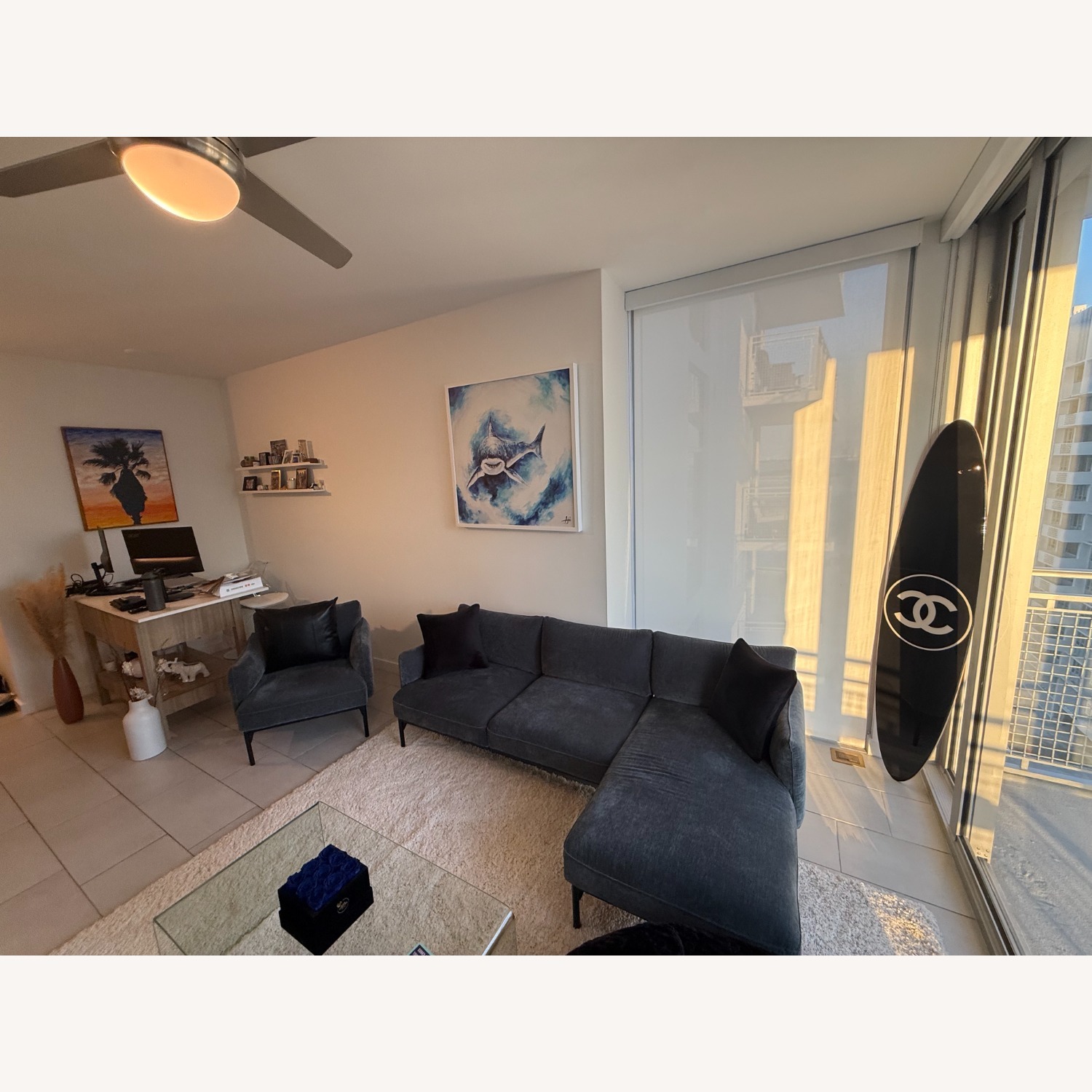 West Elm Penn Set Fabric 3+ Seater Sofa - image-2