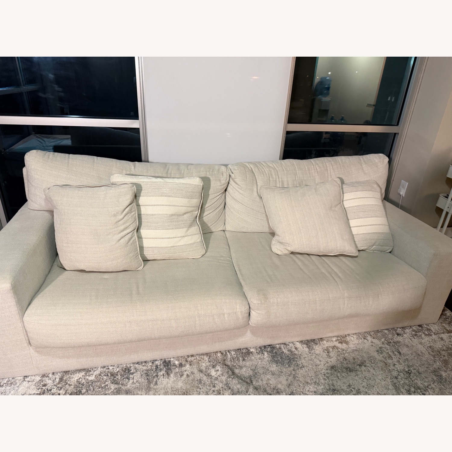 Ashley Furniture Maggie Natural Fabric 3+ Seater Sofa - image-1