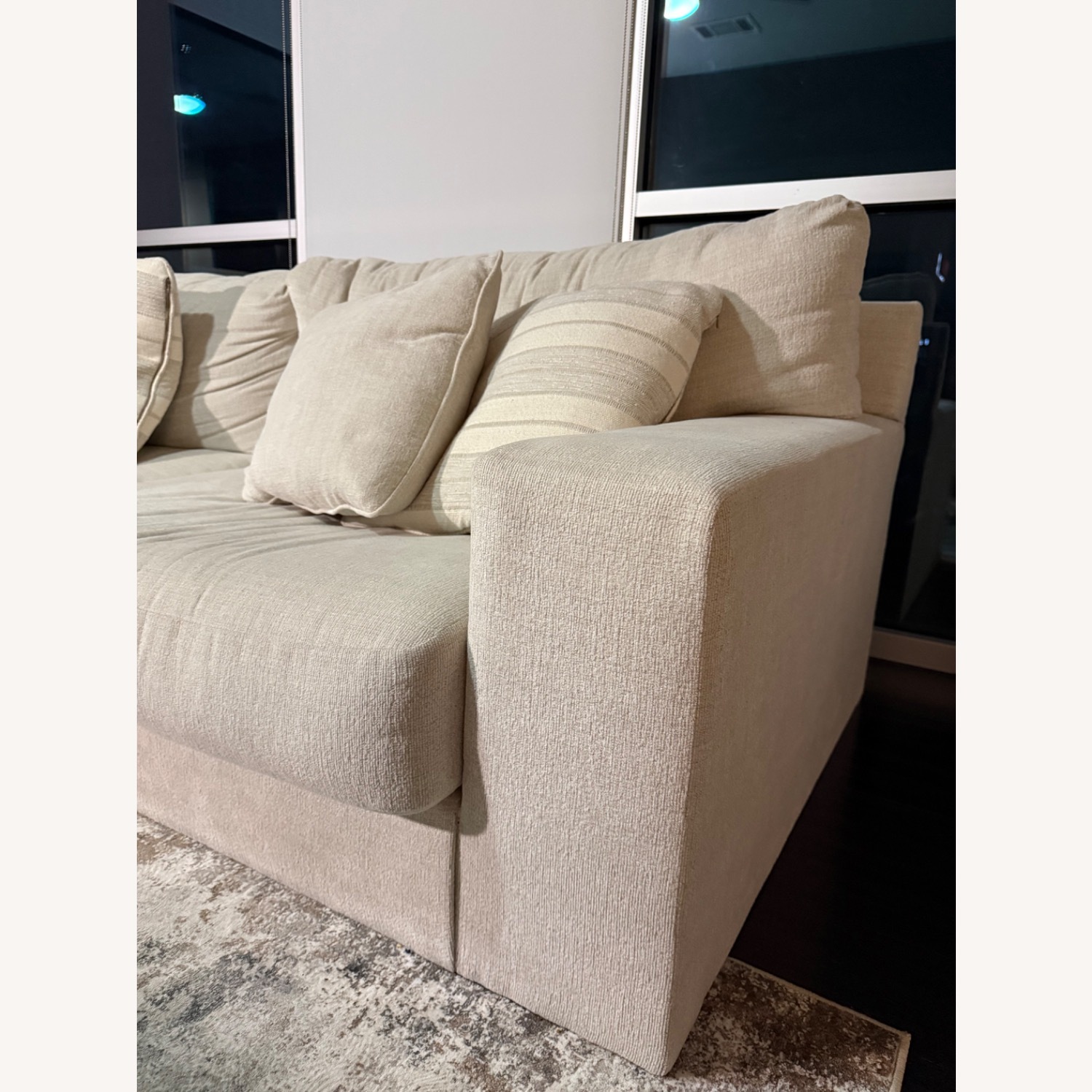 Ashley Furniture Maggie Natural Fabric 3+ Seater Sofa - image-3