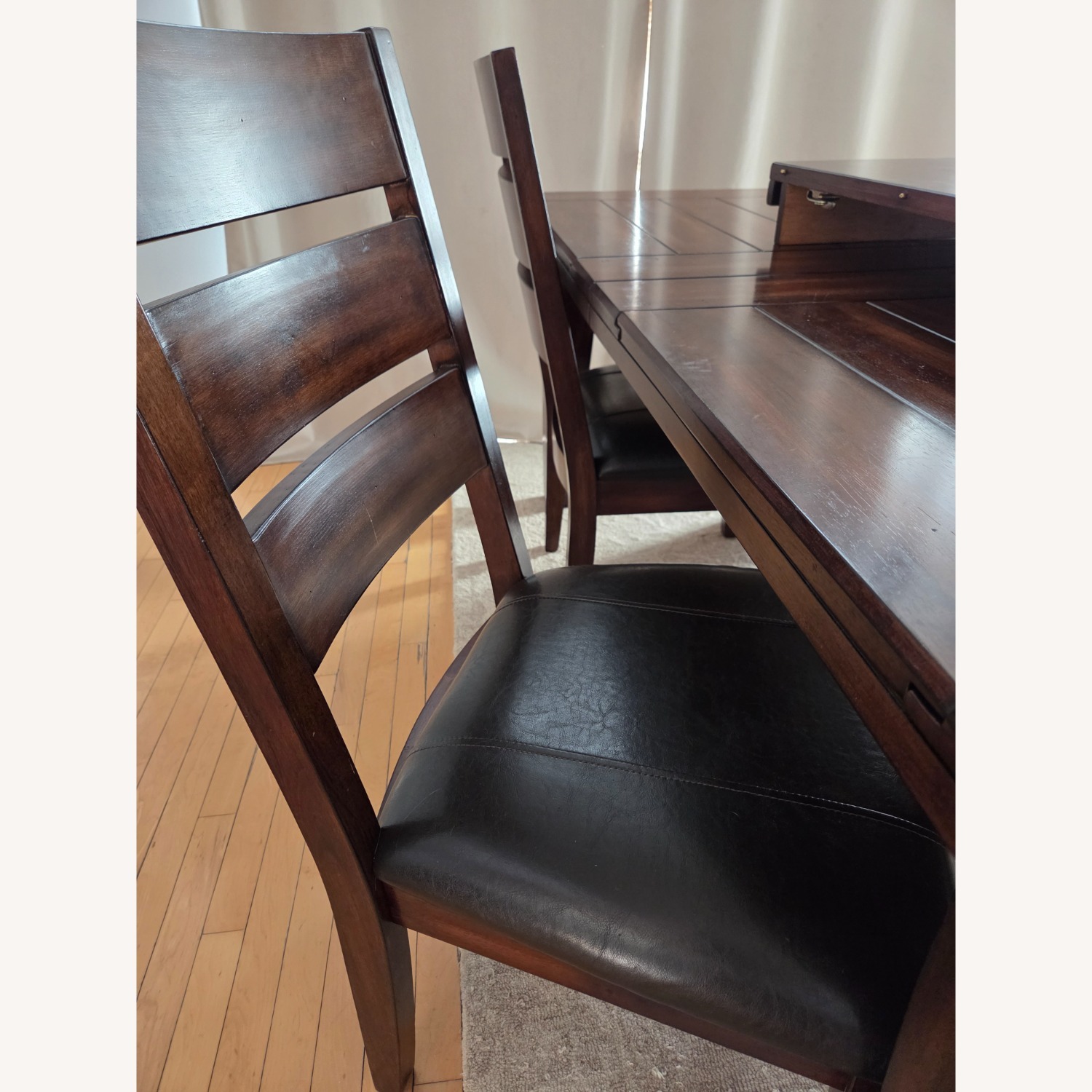 Ashley Furniture Dark Brown Wood Dining Sets - image-4