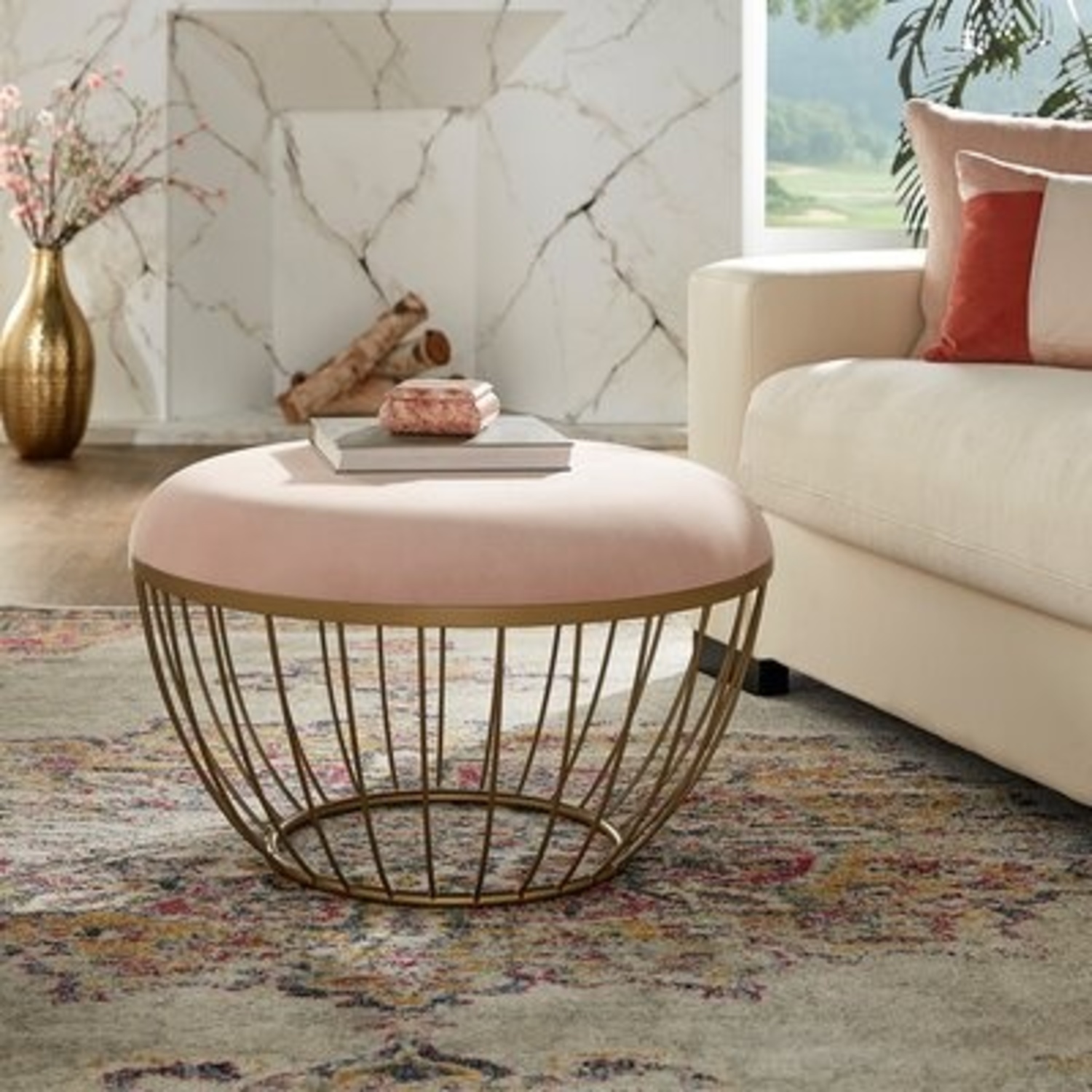 Talbotton Upholstered Ottoman - image-8