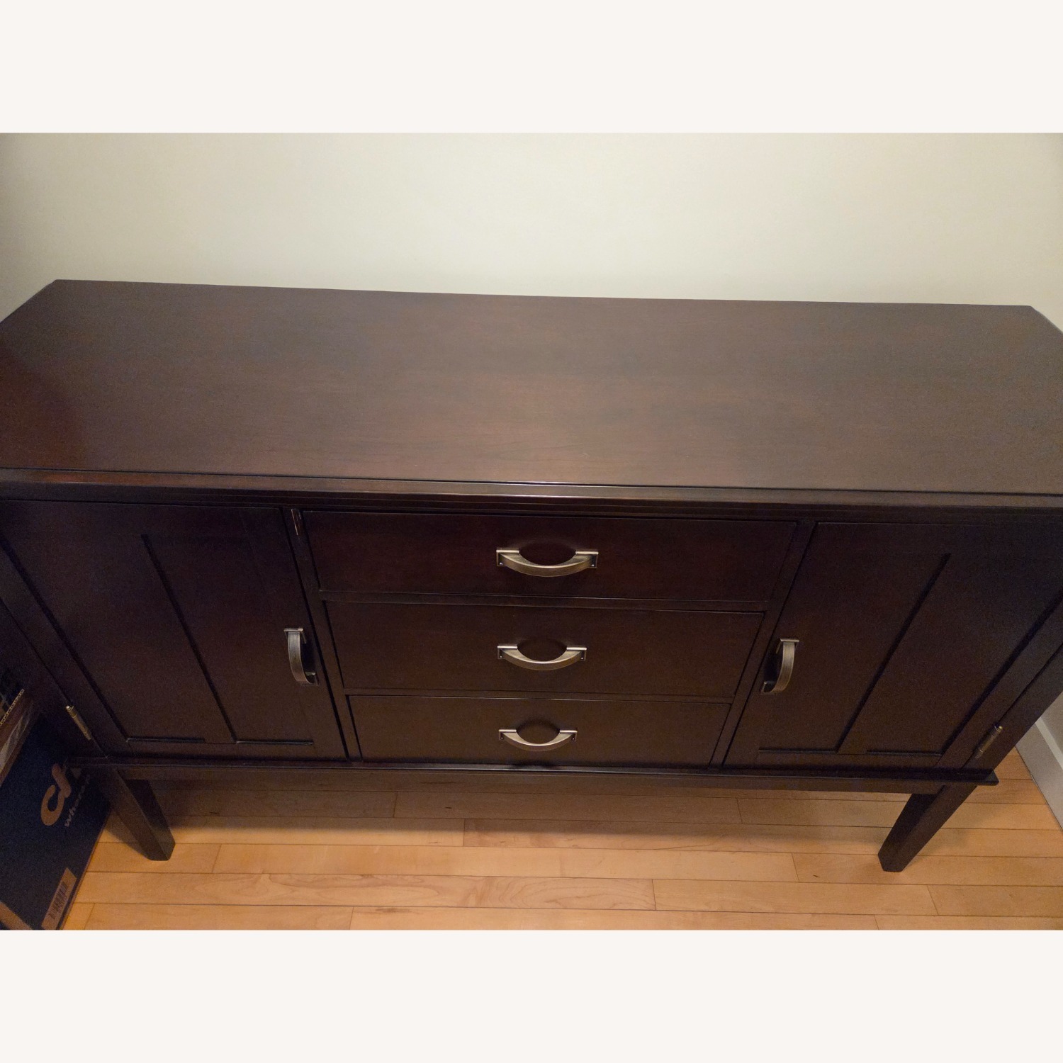 Ashley Furniture Dark Brown Wood Sideboard - image-1