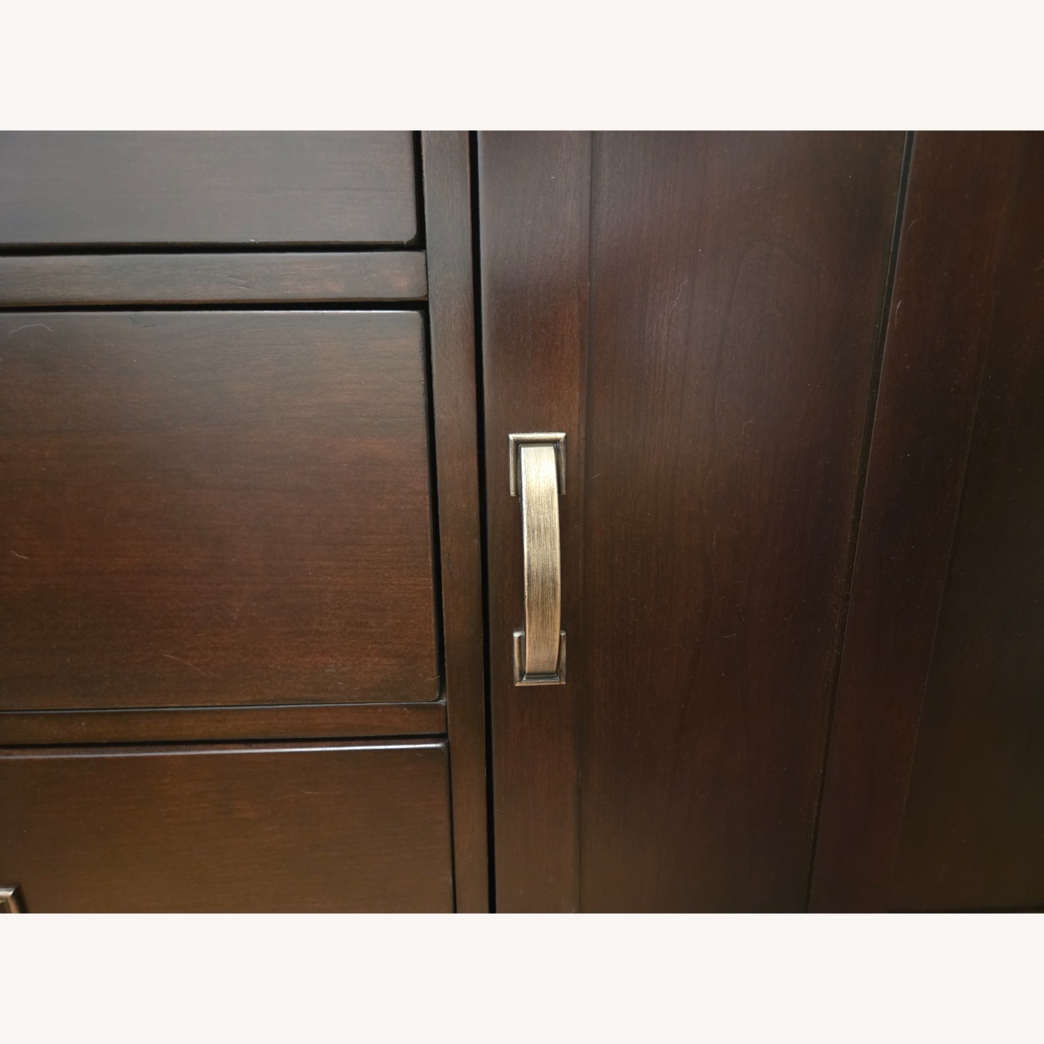 Ashley Furniture Dark Brown Wood Sideboard - image-5