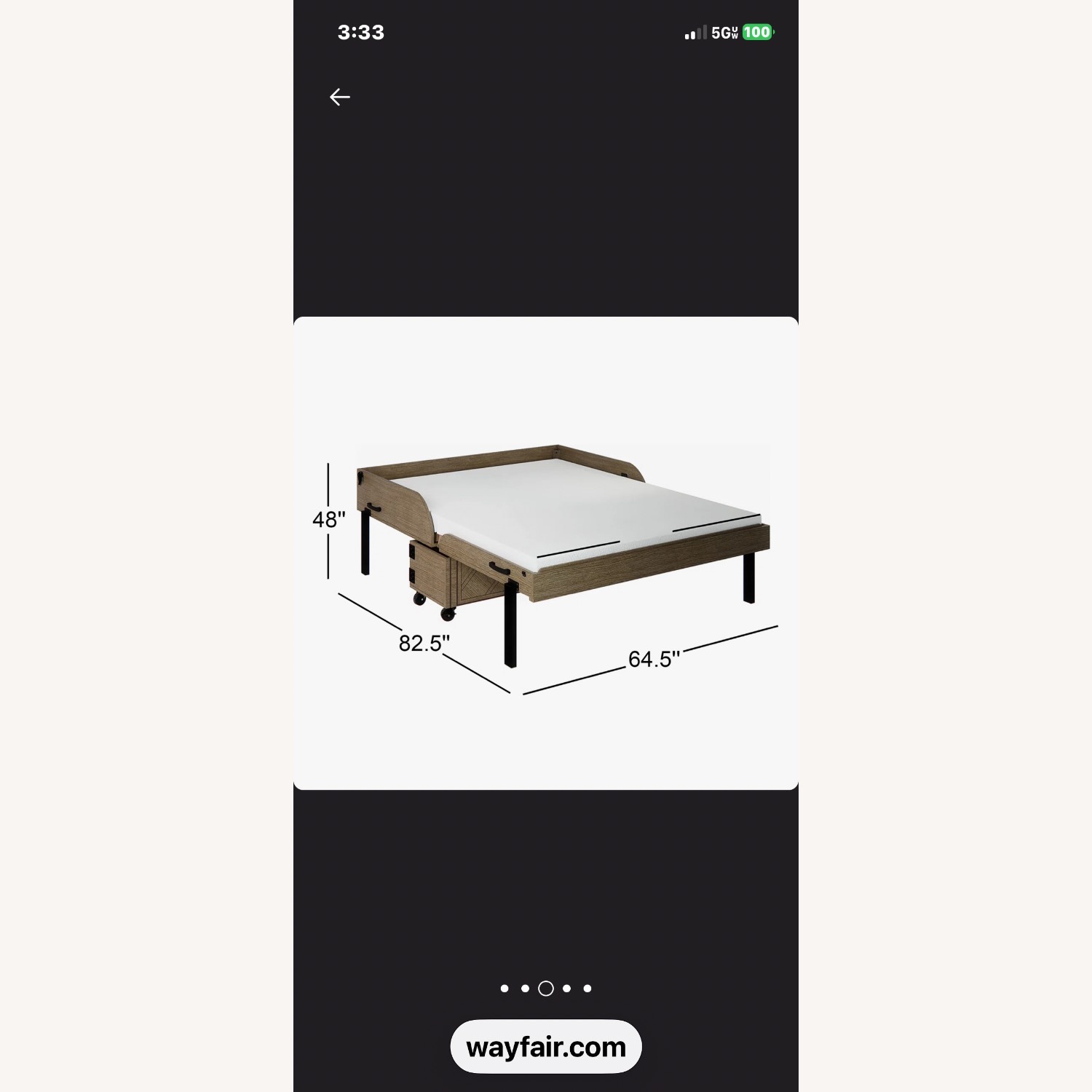 Wayfair Queen Bed - image-2