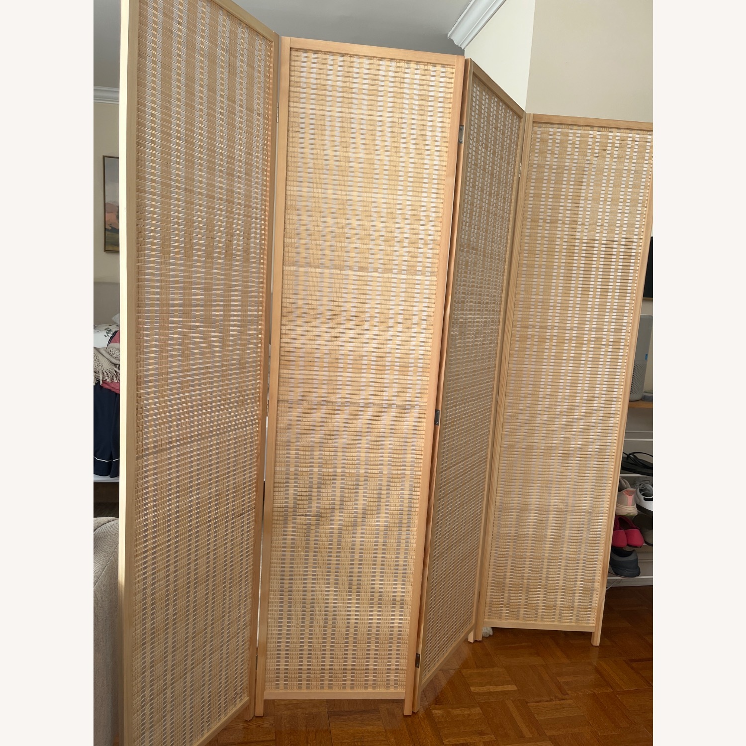 AMAZON Bamboo Room Divider Natural Bamboo Room Divider - image-2