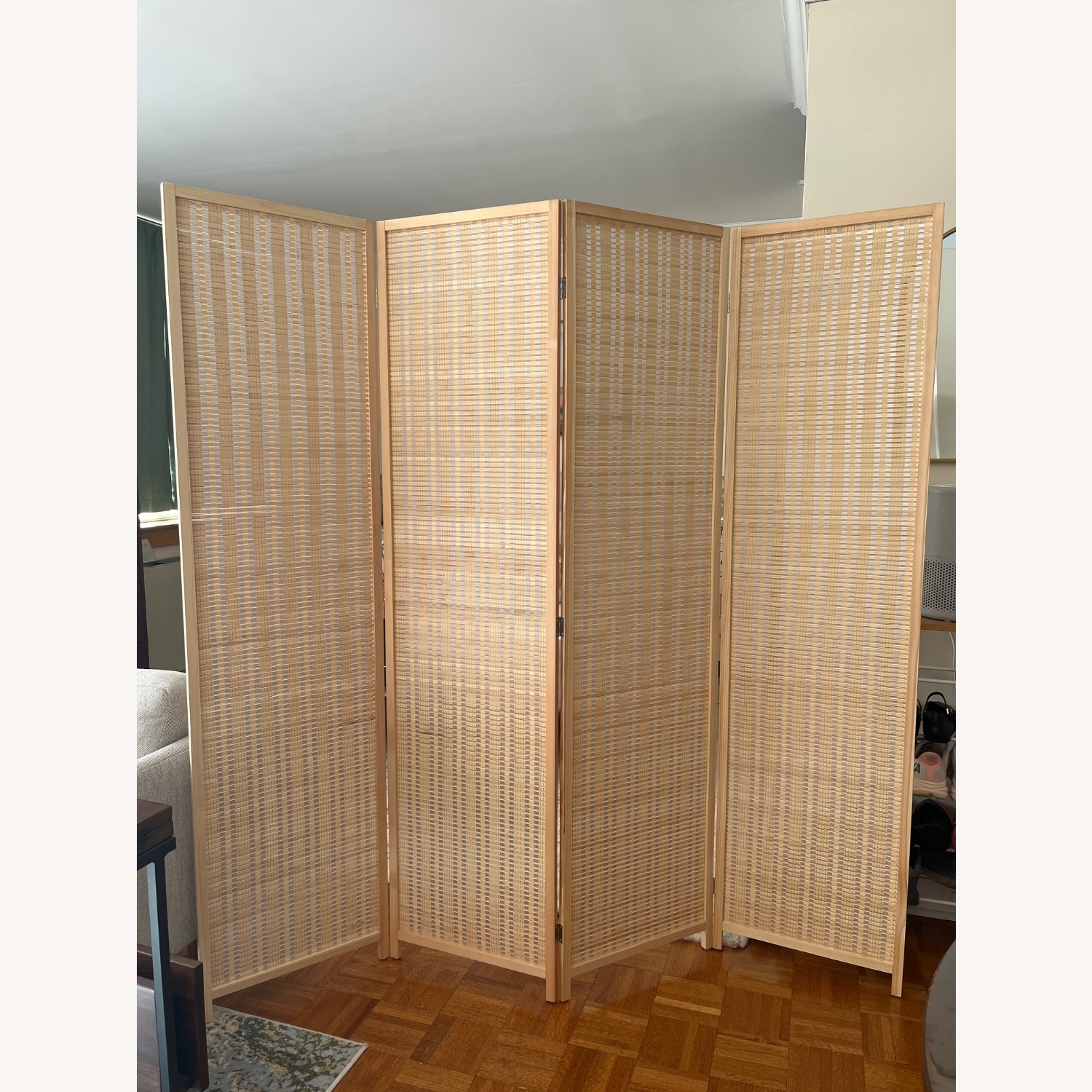 AMAZON Bamboo Room Divider Natural Bamboo Room Divider - image-1