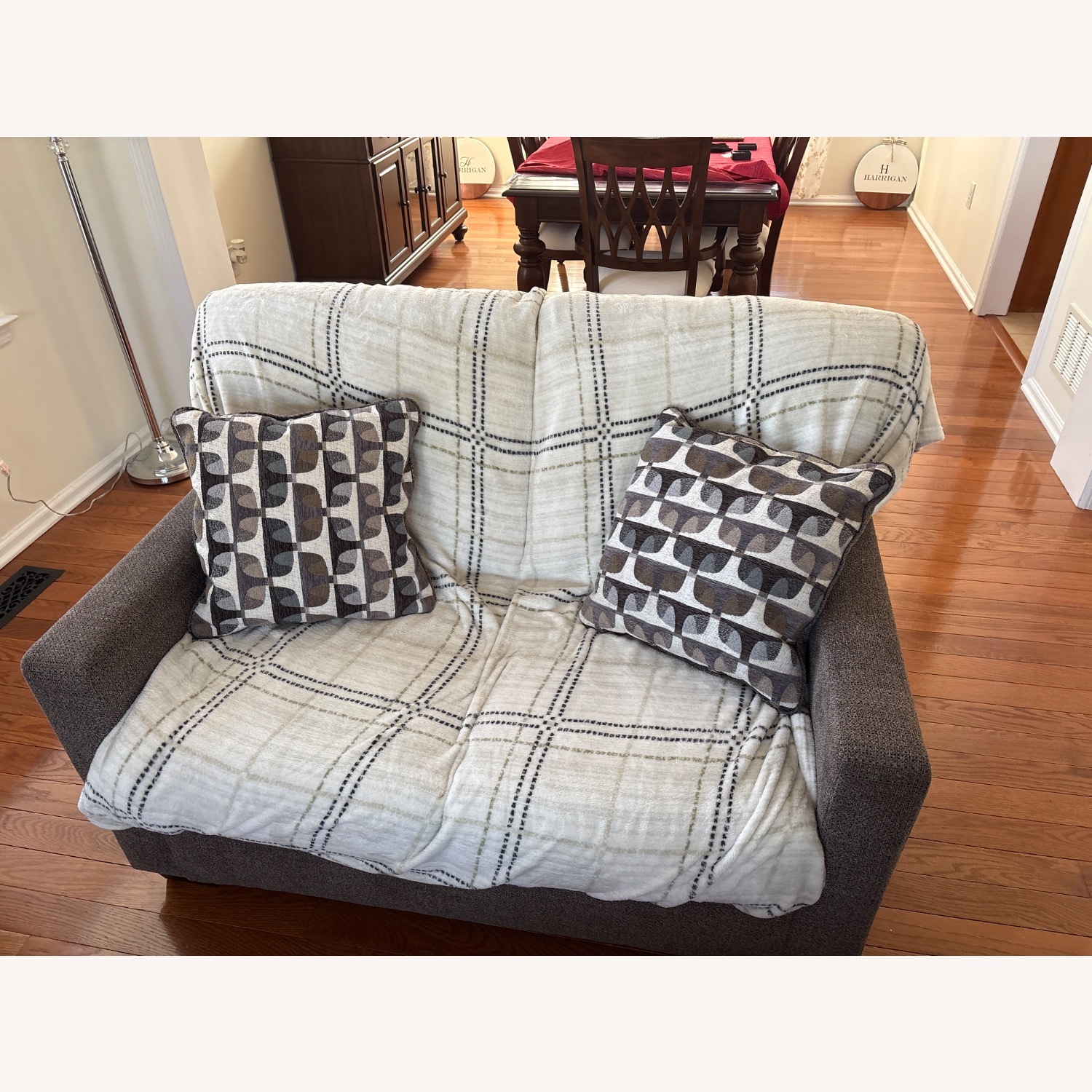 Raymour & Flanigan Light Brown 2 Seater Sofa - image-2