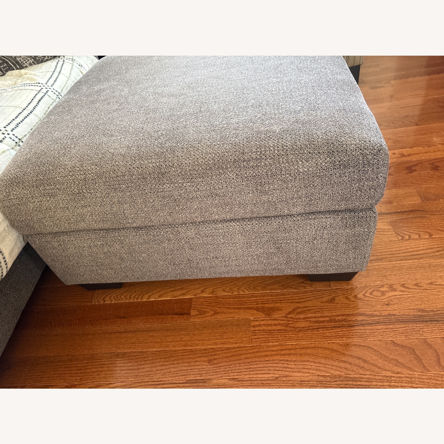 Raymour & Flanigan Light Brown Ottoman - image-3