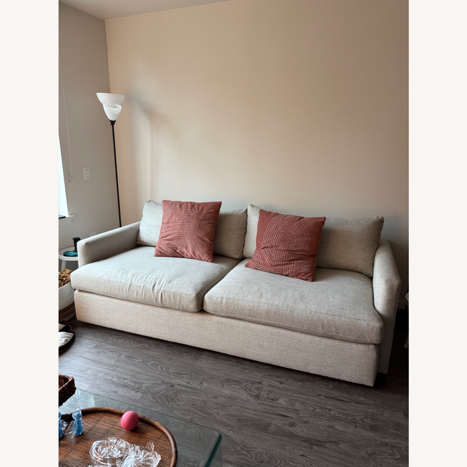 Crate and Barrel Lounge Deep Sofa 93" - image-6