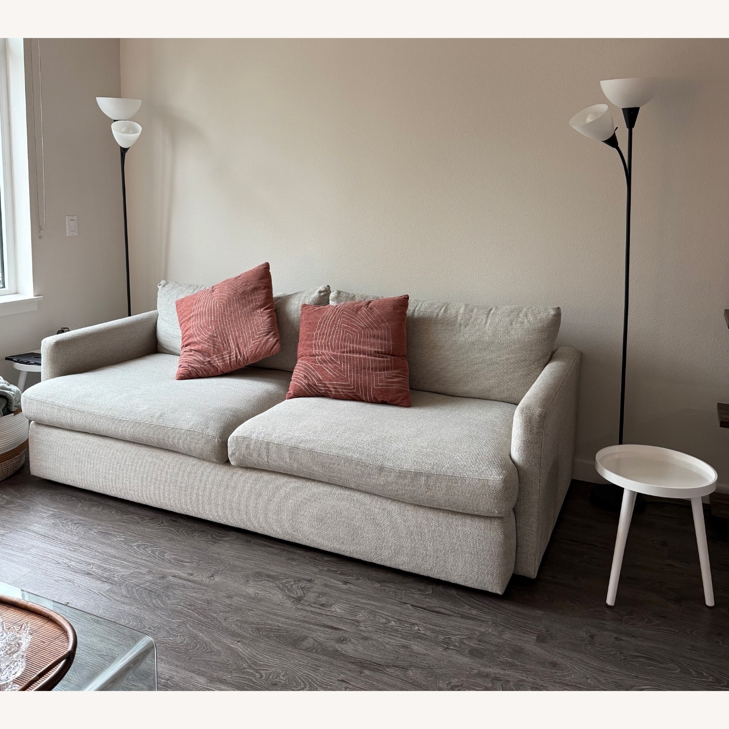 Crate and Barrel Lounge Deep Sofa 93" - image-3