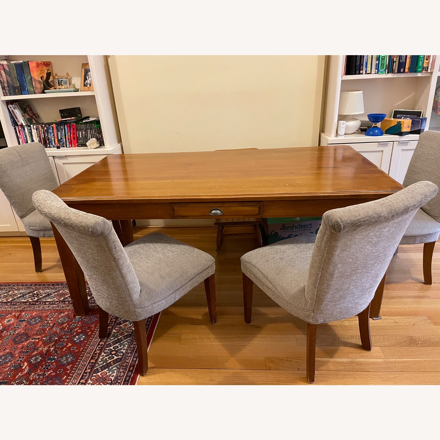 Pottery Barn Parker Honey Oak Dining Table - image-5