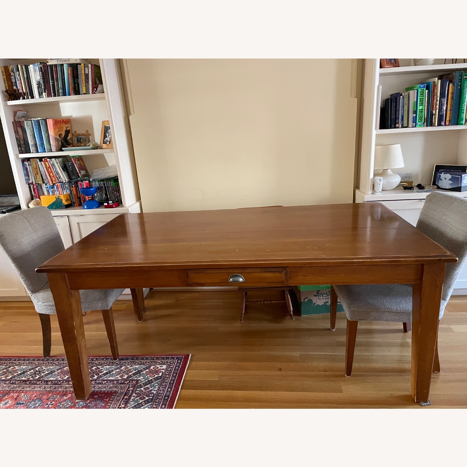 Pottery Barn Parker Honey Oak Dining Table - image-1