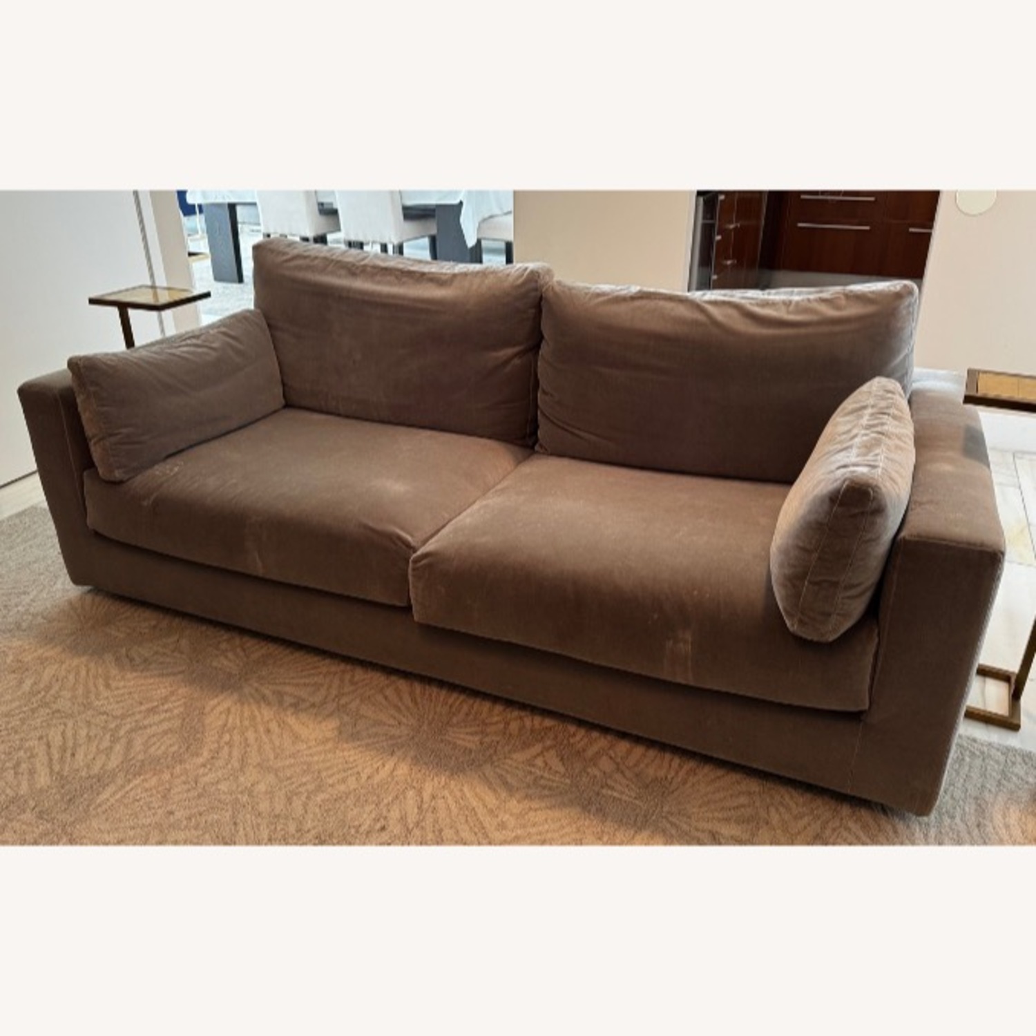 Restoration Hardware Light Gray 2 Seater Sofa - image-1