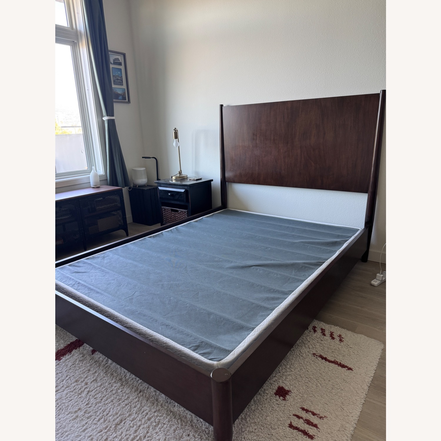 AllModern Williams Bed Dark Brown Wood Full Bed - image-1