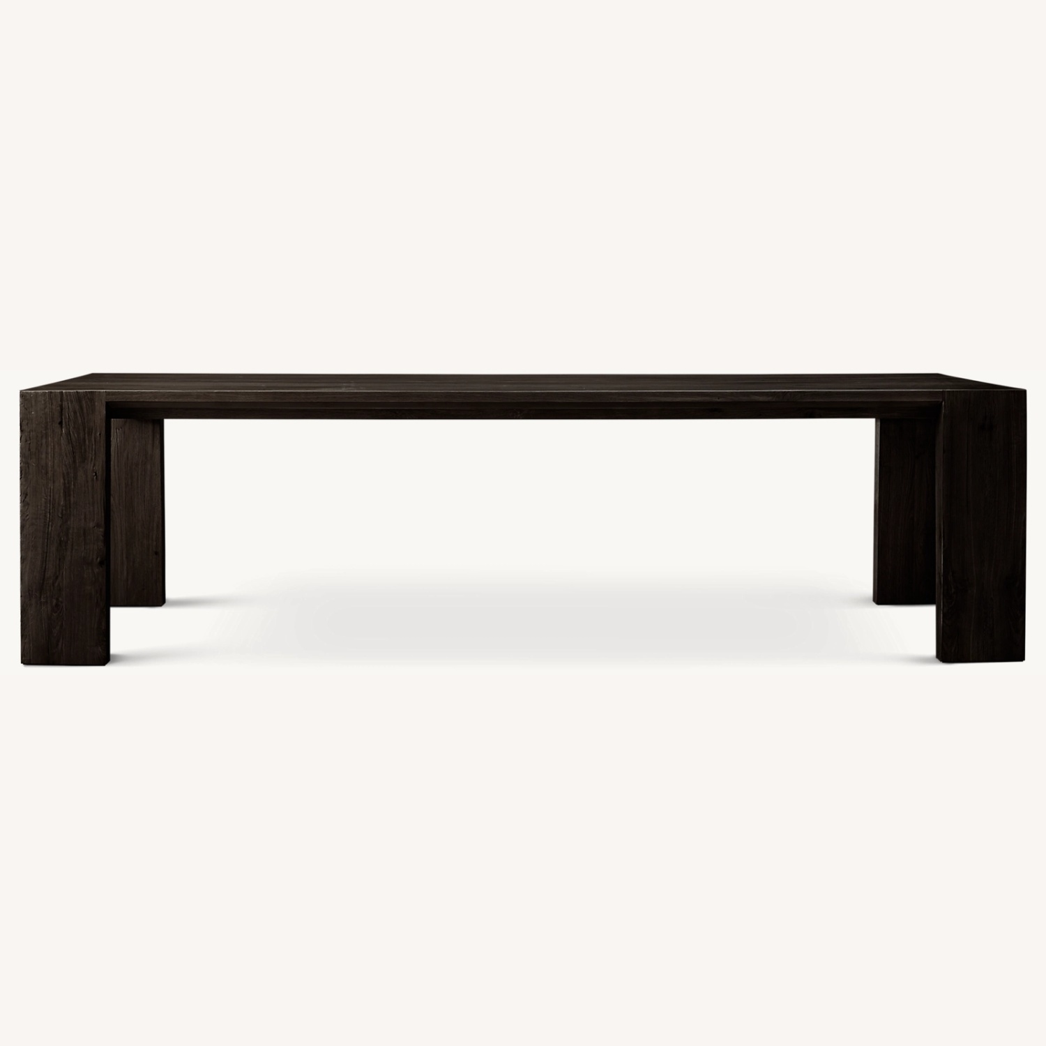 Restoration Hardware Dark Brown Wood Dining Table - image-6