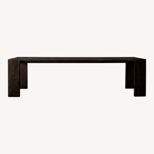 Used Restoration Hardware Dark Brown Wood Dining Table for sale on AptDeco